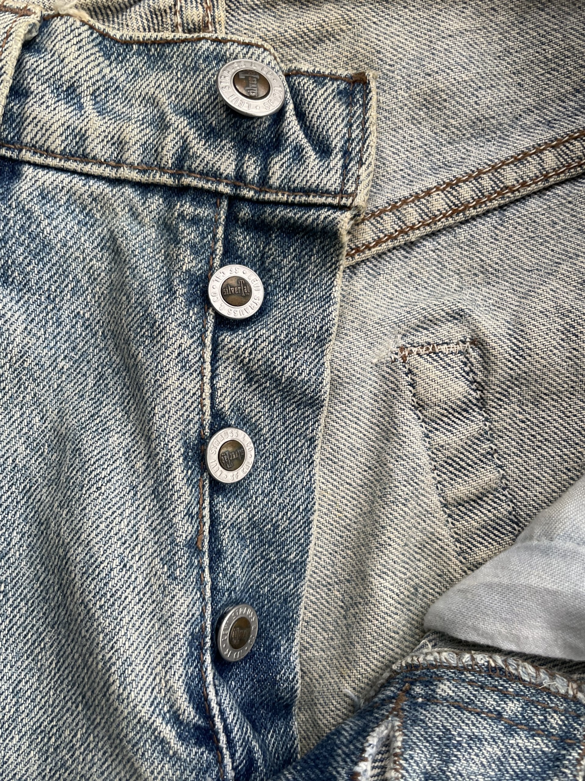 Vintage Levis Silver Tab 1993 Aging Faded Wash