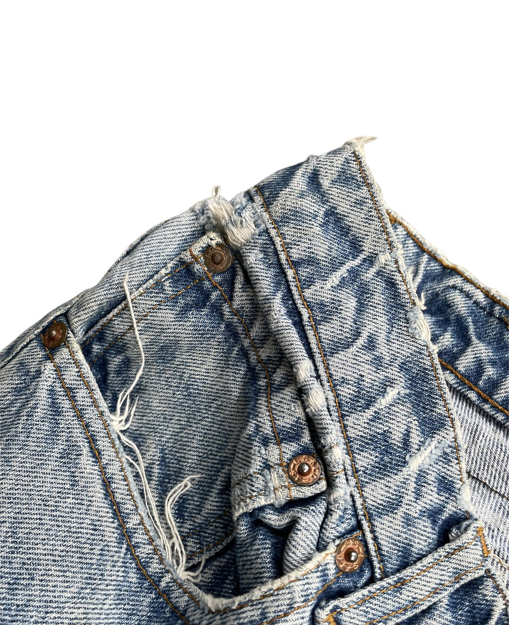 Vintage Levis 505 e 1991 Usa Aging Faded Distressed