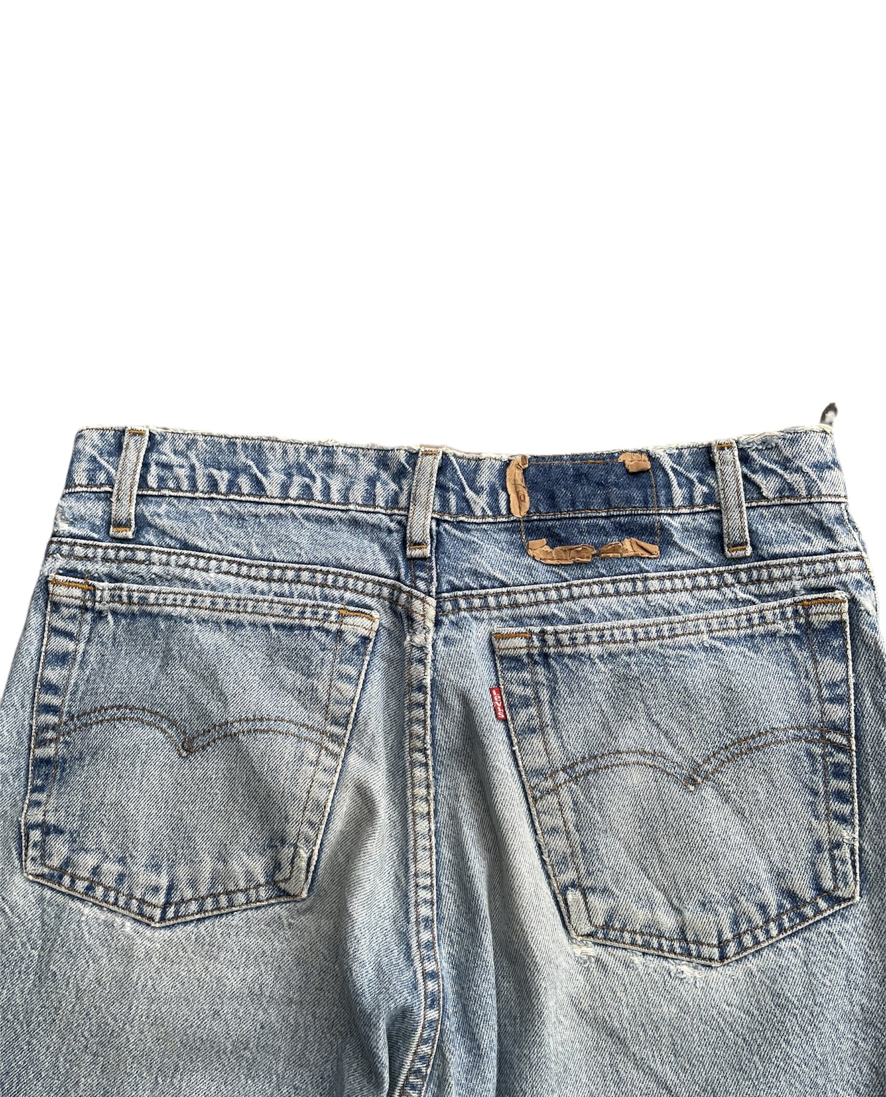 Vintage Levis 505 e 1991 Usa Aging Faded Distressed