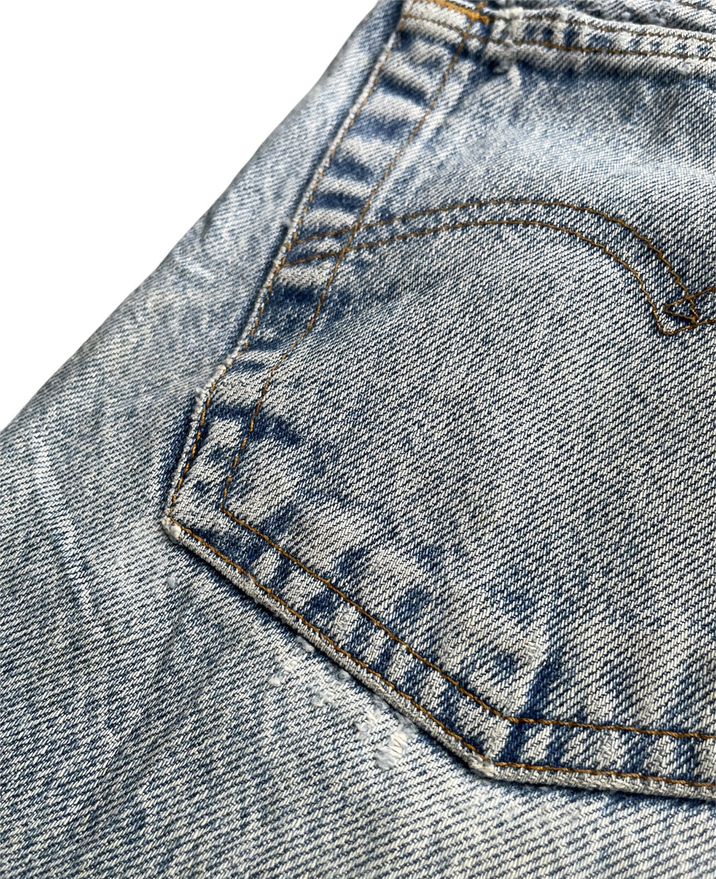 Vintage Levis 505 e 1991 Usa Aging Faded Distressed