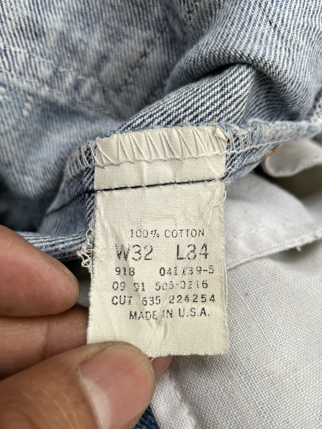 Vintage Levis 505 e 1991 Usa Aging Faded Distressed