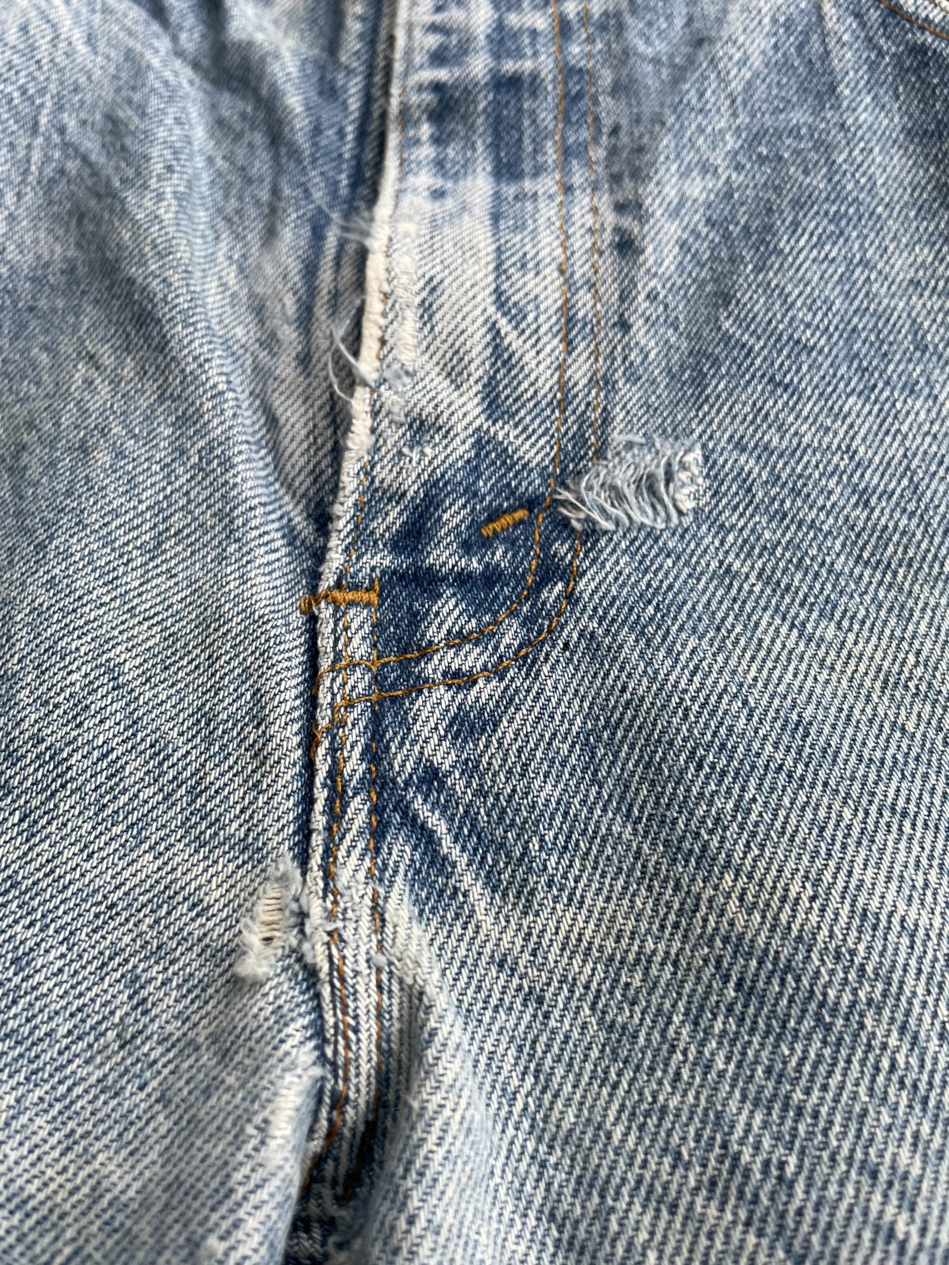 Vintage Levis 505 e 1991 Usa Aging Faded Distressed