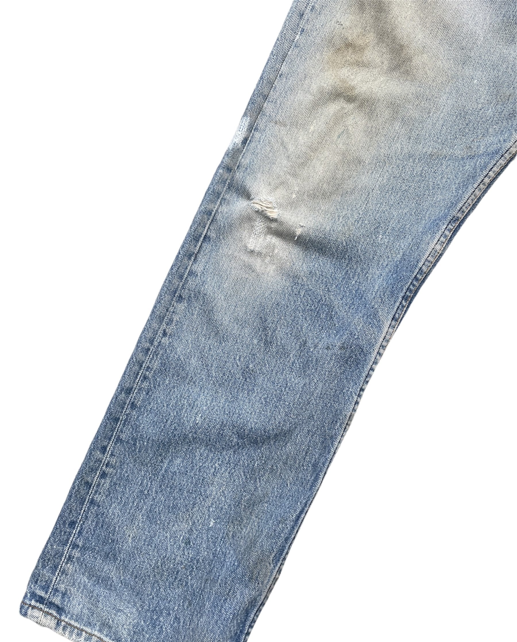 Vintage 1988 Levis 501 e Usa Aging Faded Distressed