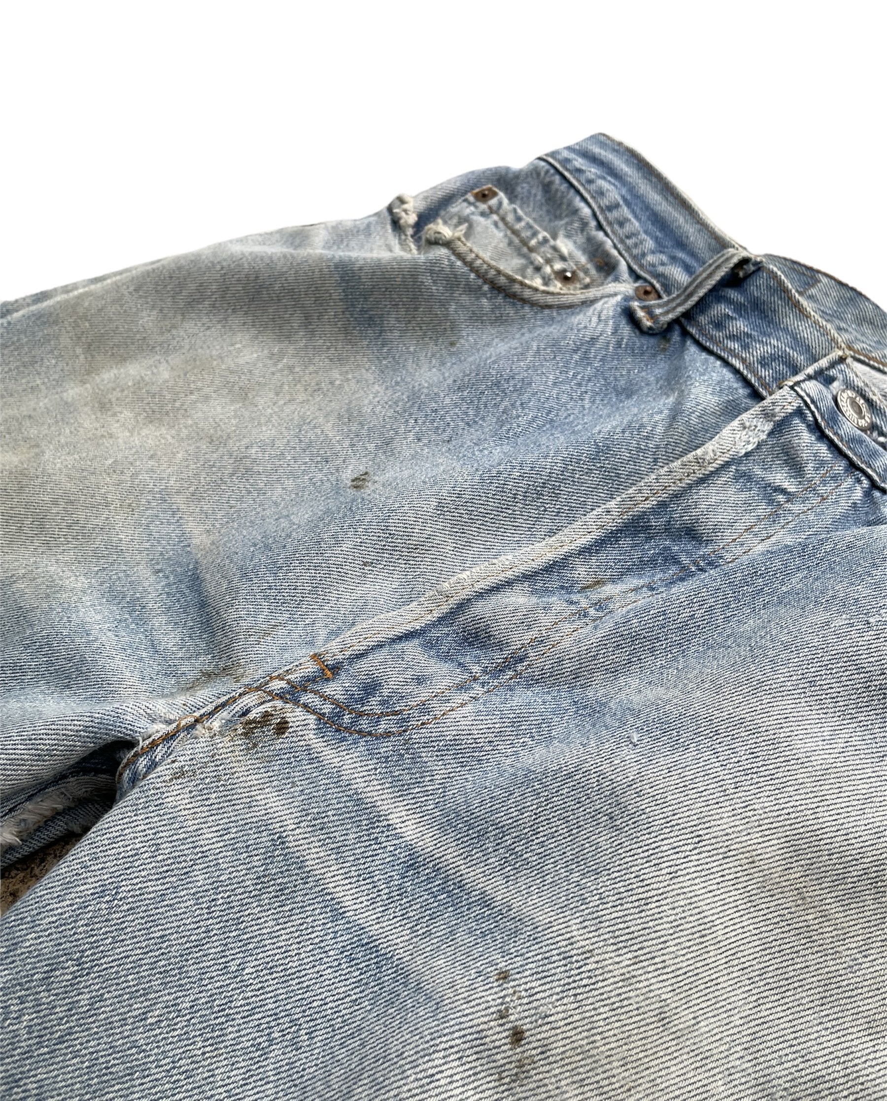 Vintage 1988 Levis 501 e Usa Aging Faded Distressed