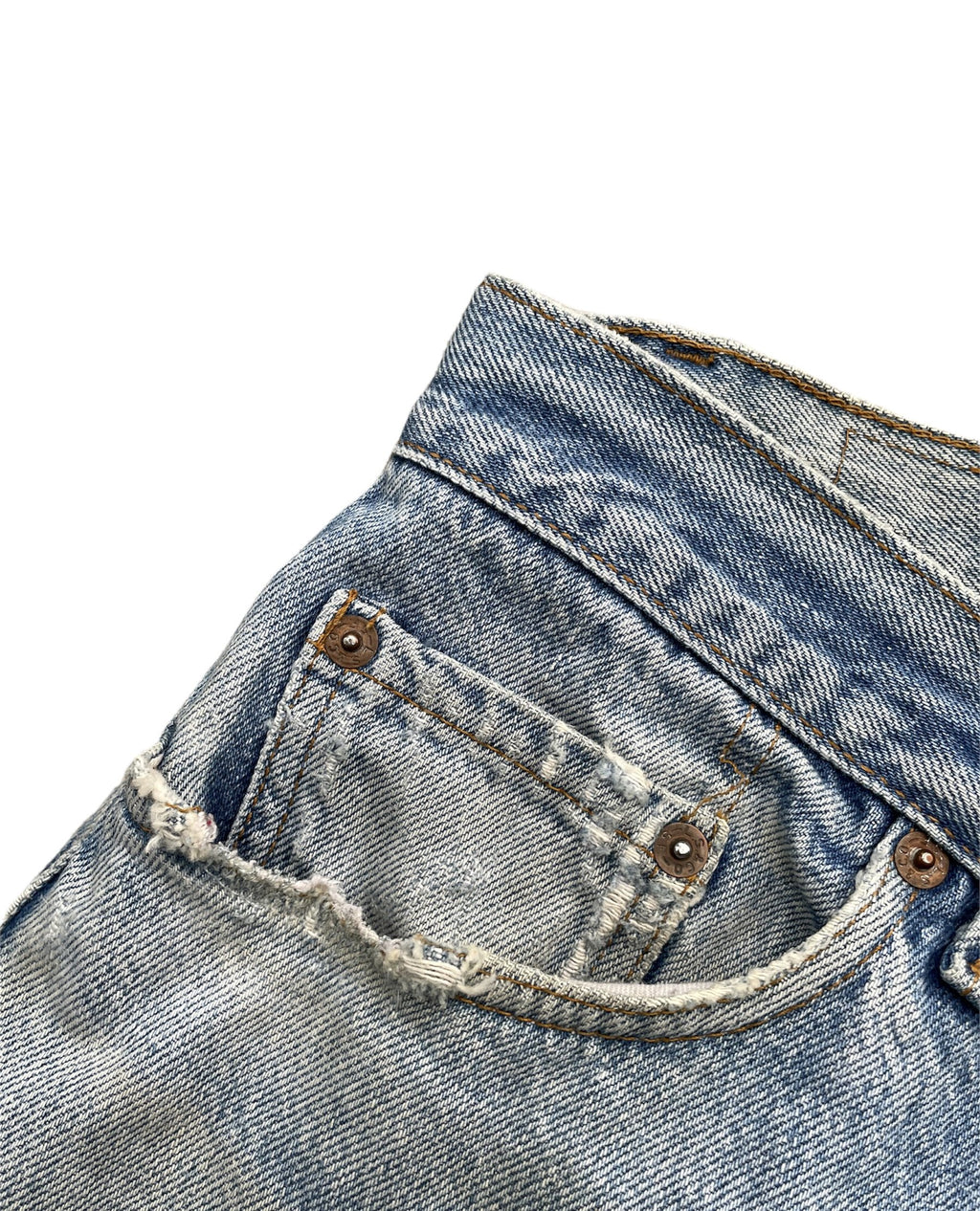 Vintage 1988 Levis 501 e Usa Aging Faded Distressed
