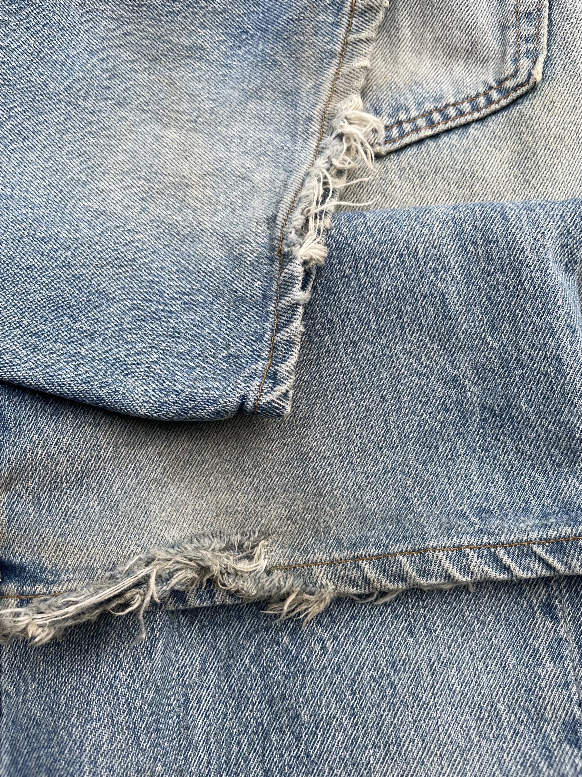 Vintage 1988 Levis 501 e Usa Aging Faded Distressed