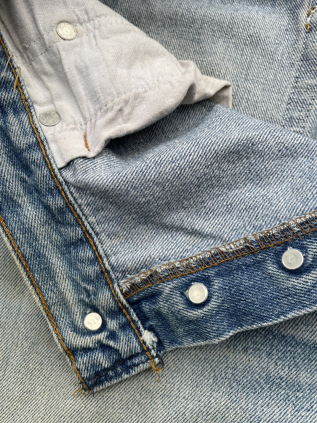 Vintage 1988 Levis 501 e Usa Aging Faded Distressed