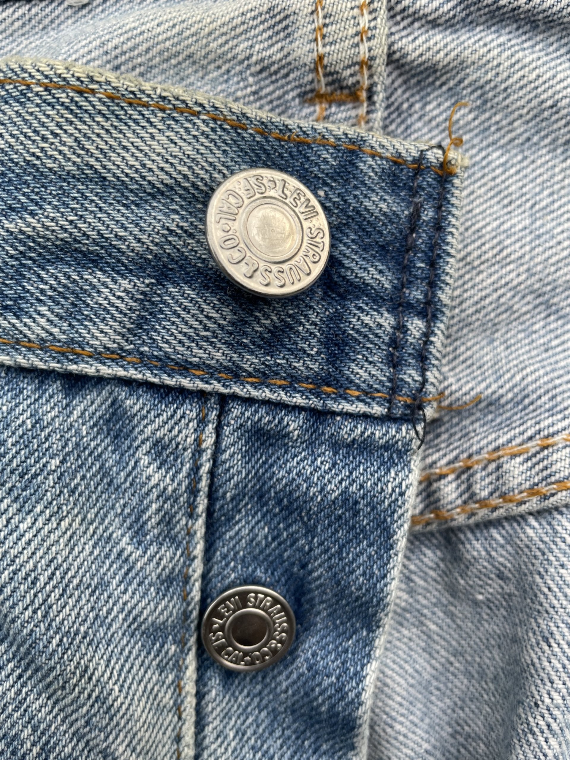 Vintage 1988 Levis 501 e Usa Aging Faded Distressed