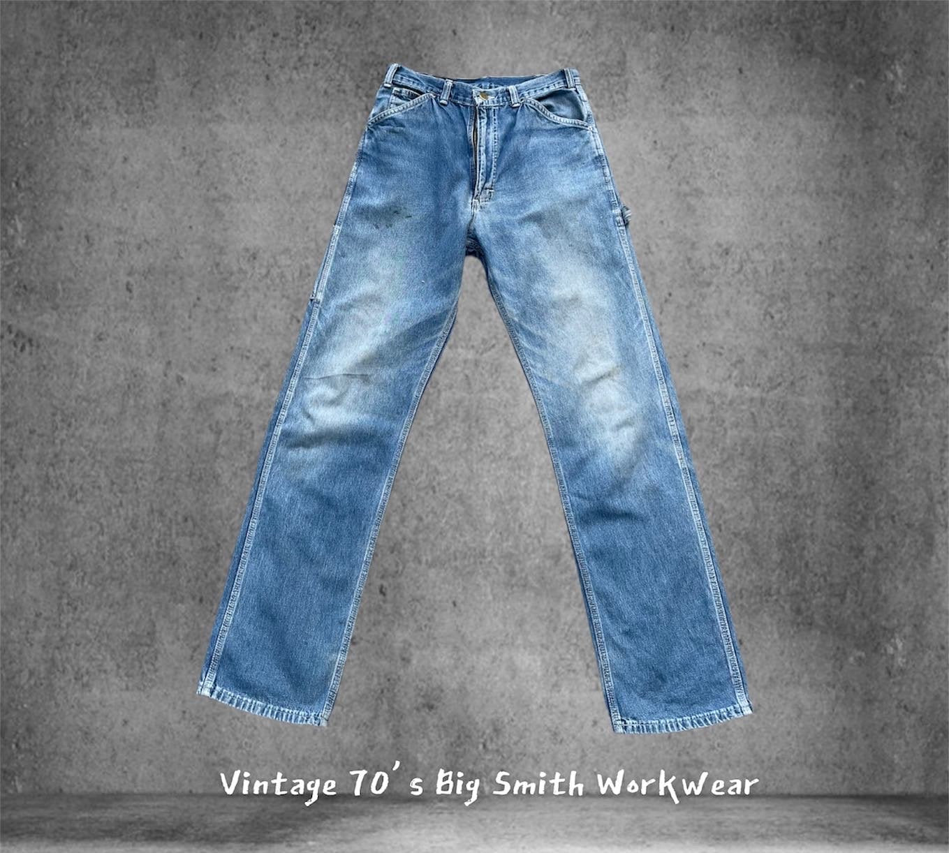 Vintage 70’s Big Smith Aging Faded Carpenter Denim