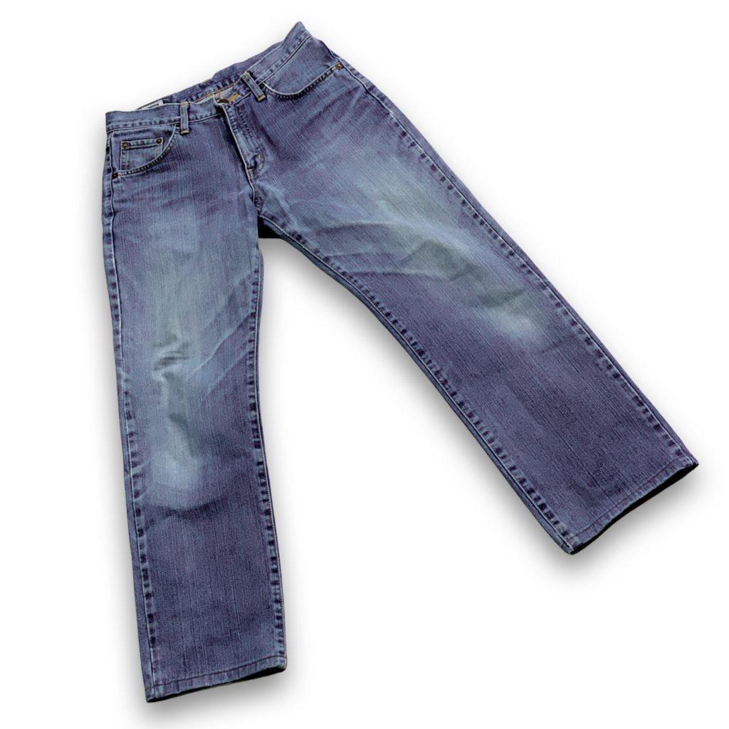 EDWIN 404 STRAIGHT CUT MID RISE JEANS // Zipper fly, ankle length; waist 30 - leg 30