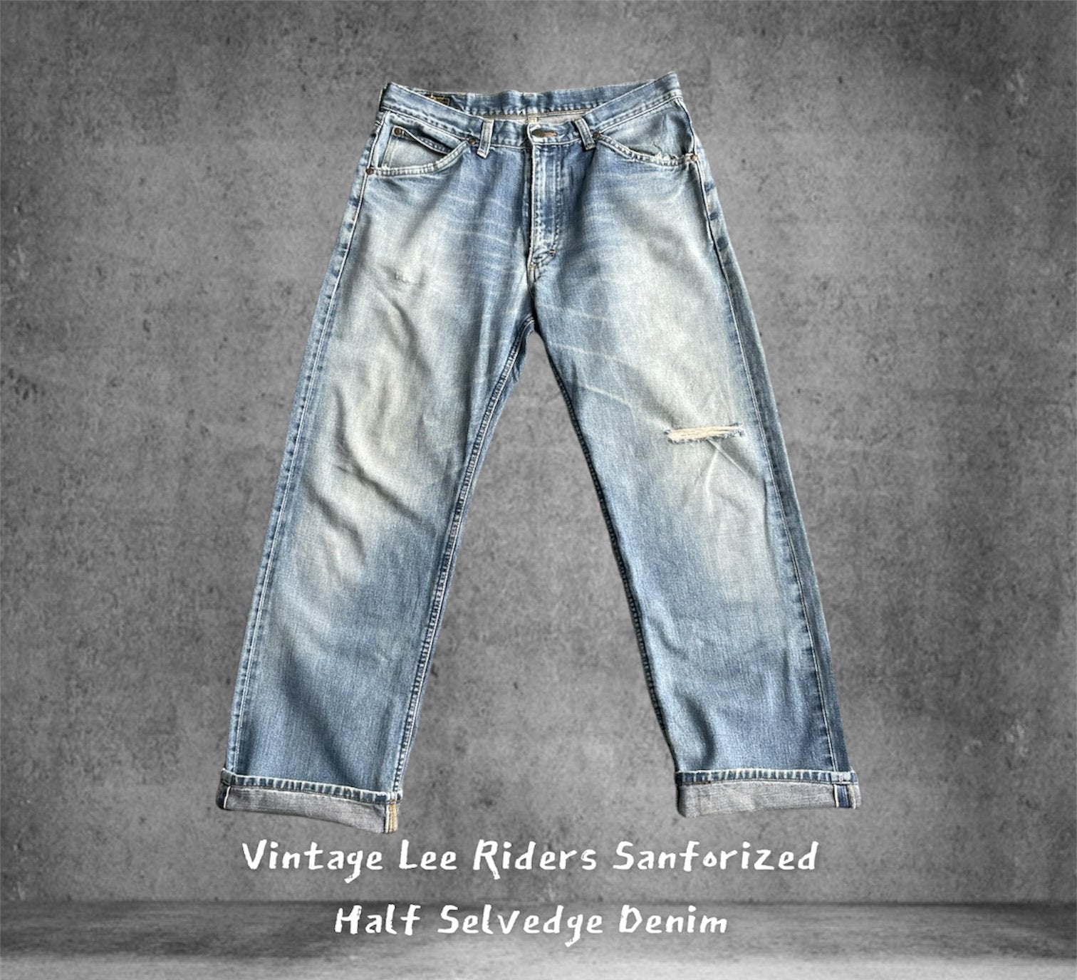 Vintage Lee Riders Sanforized Selvedge Denim