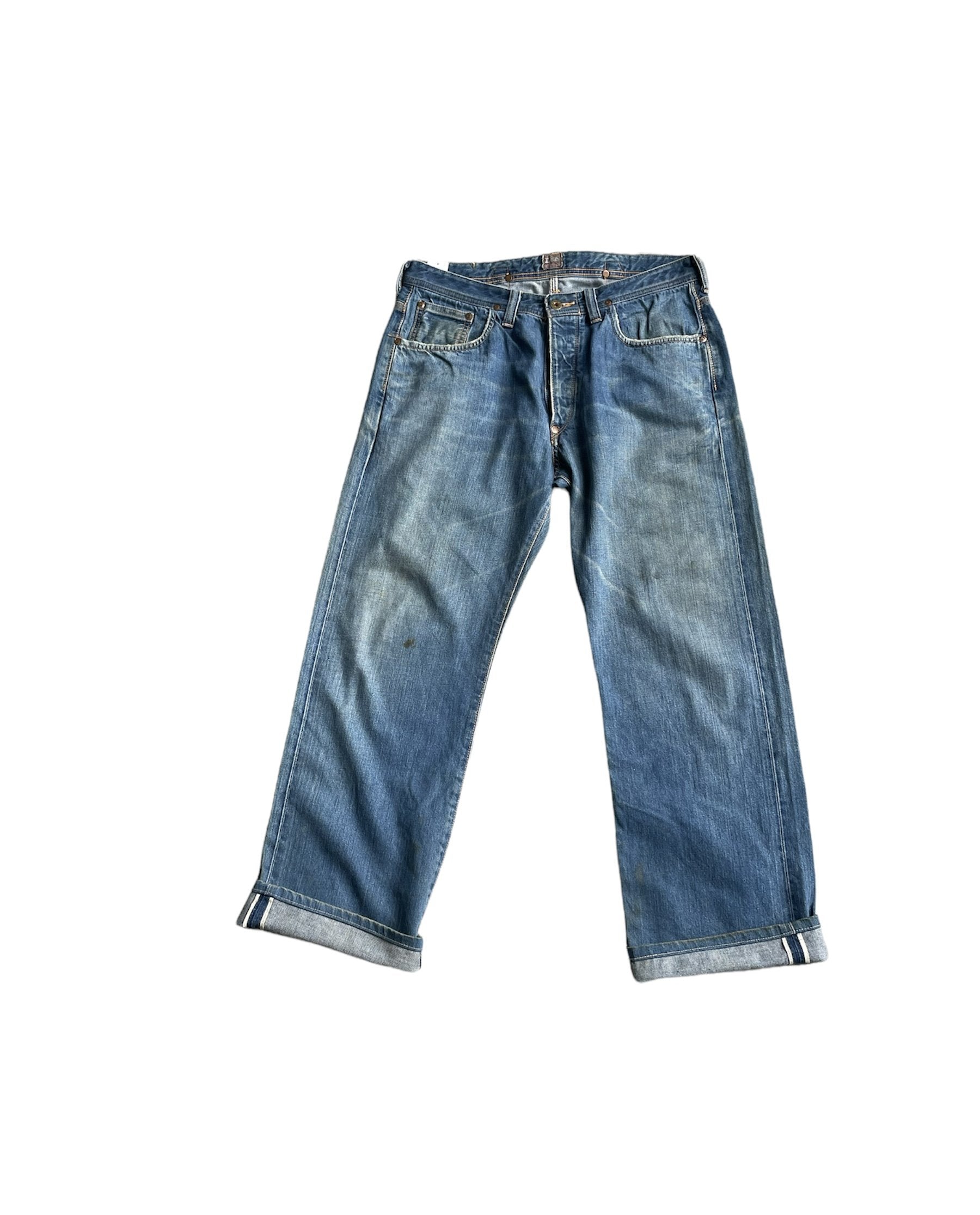Vintage Lee Cowboy Lot 101 Aging Selvedge Denim