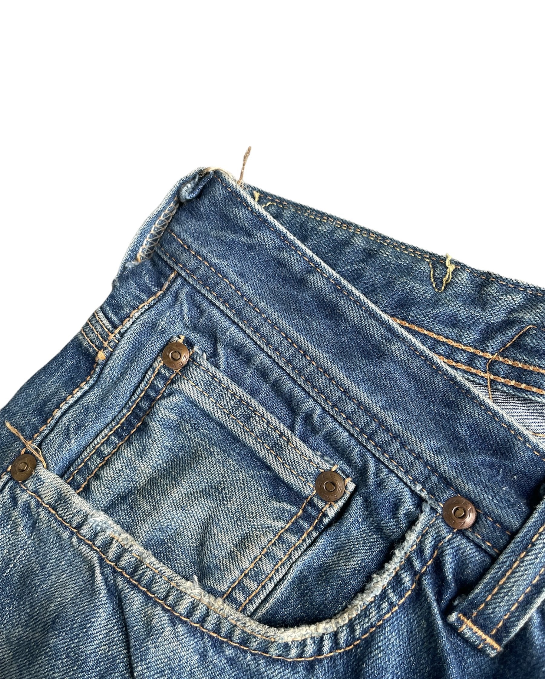 Vintage Lee Cowboy Lot 101 Aging Selvedge Denim