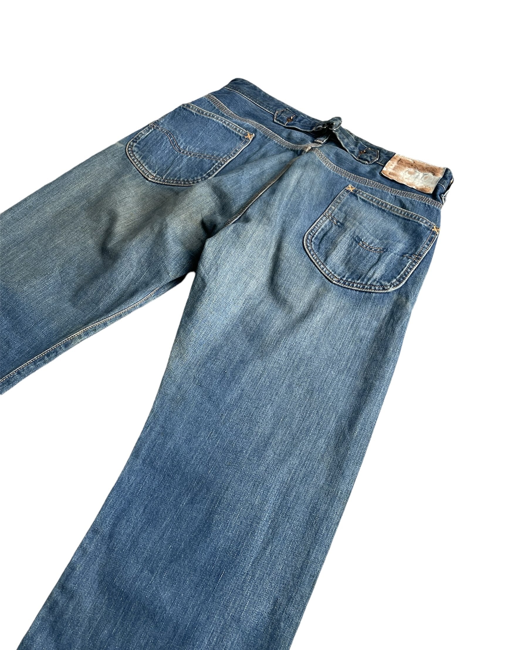 Vintage Lee Cowboy Lot 101 Aging Selvedge Denim