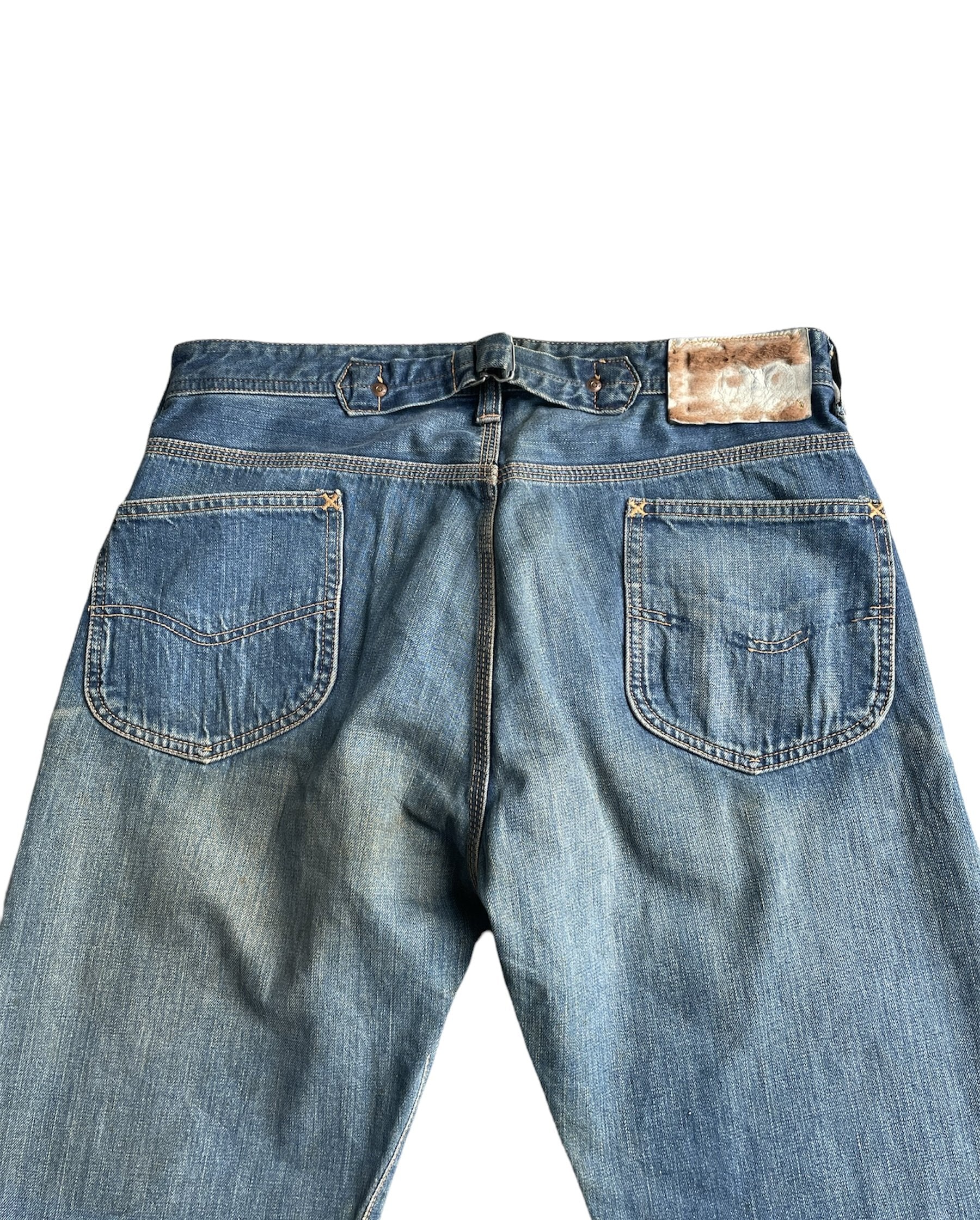 Vintage Lee Cowboy Lot 101 Aging Selvedge Denim