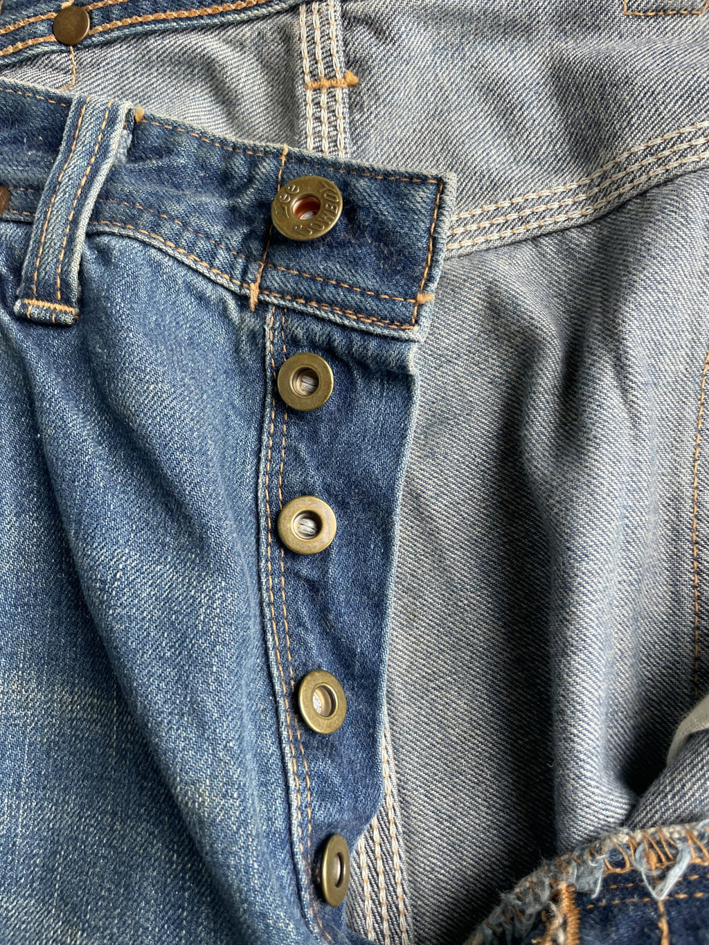 Vintage Lee Cowboy Lot 101 Aging Selvedge Denim