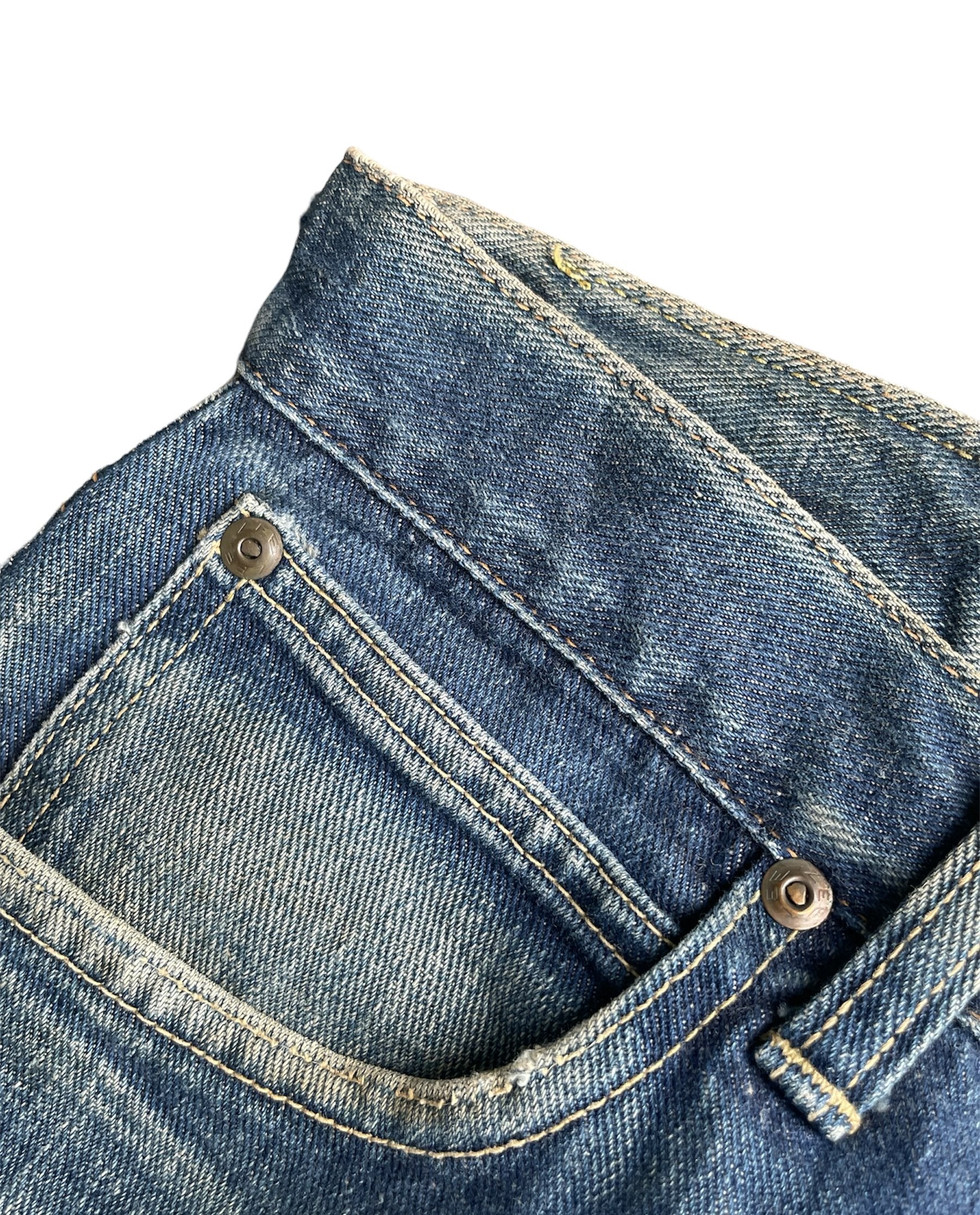 Vintage Lee Riders 101 Selvedge Rework Denim