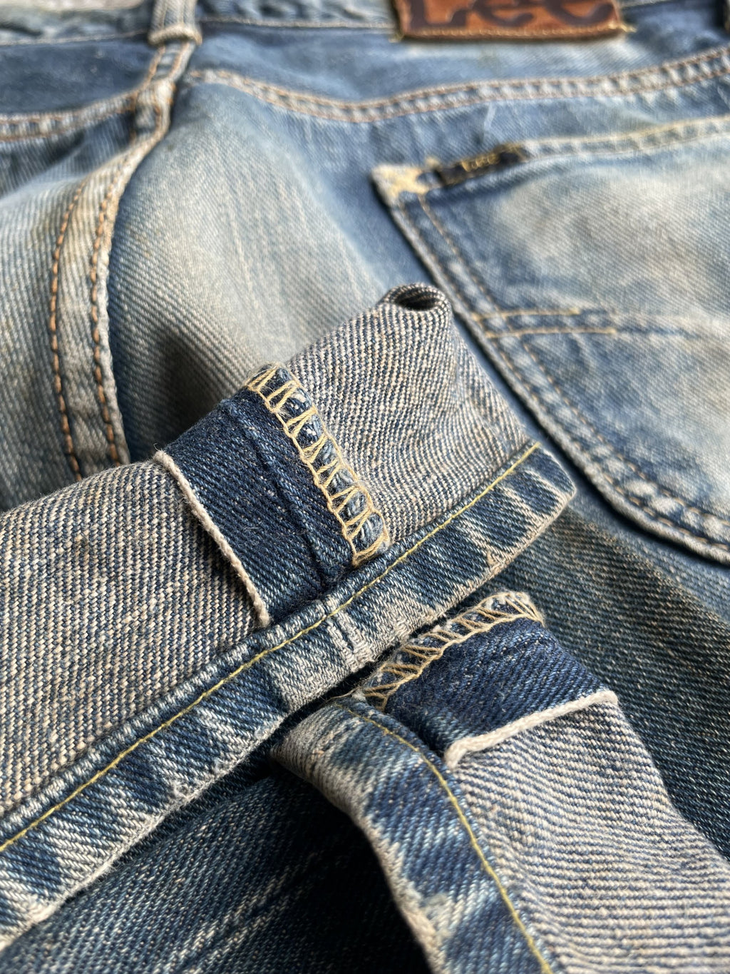 Vintage Lee Riders 101 Selvedge Rework Denim
