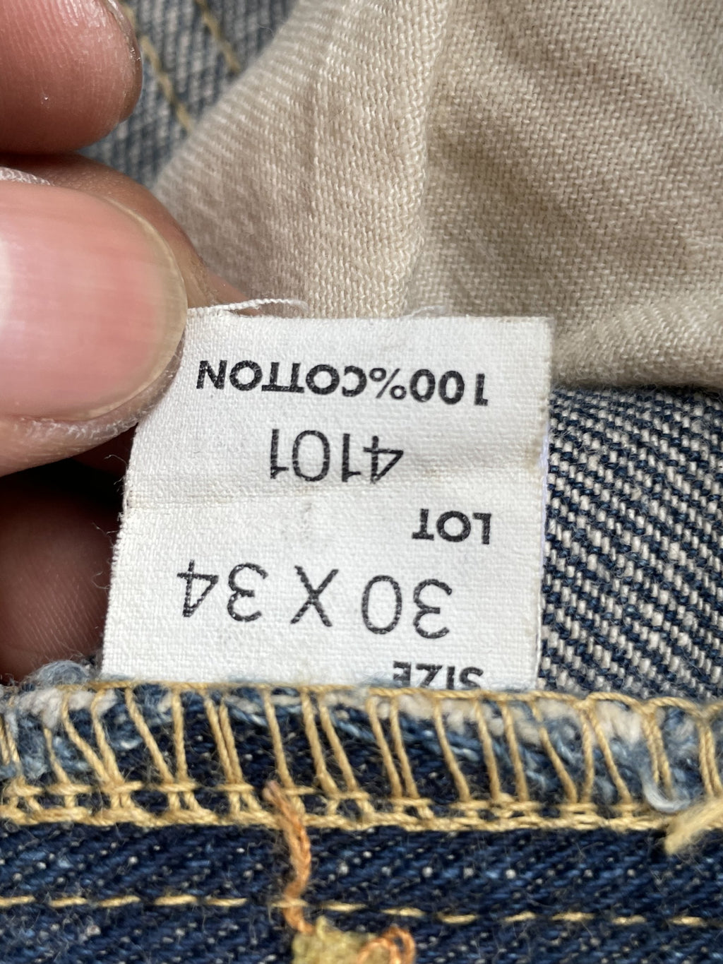 Vintage Lee Riders 101 Selvedge Rework Denim