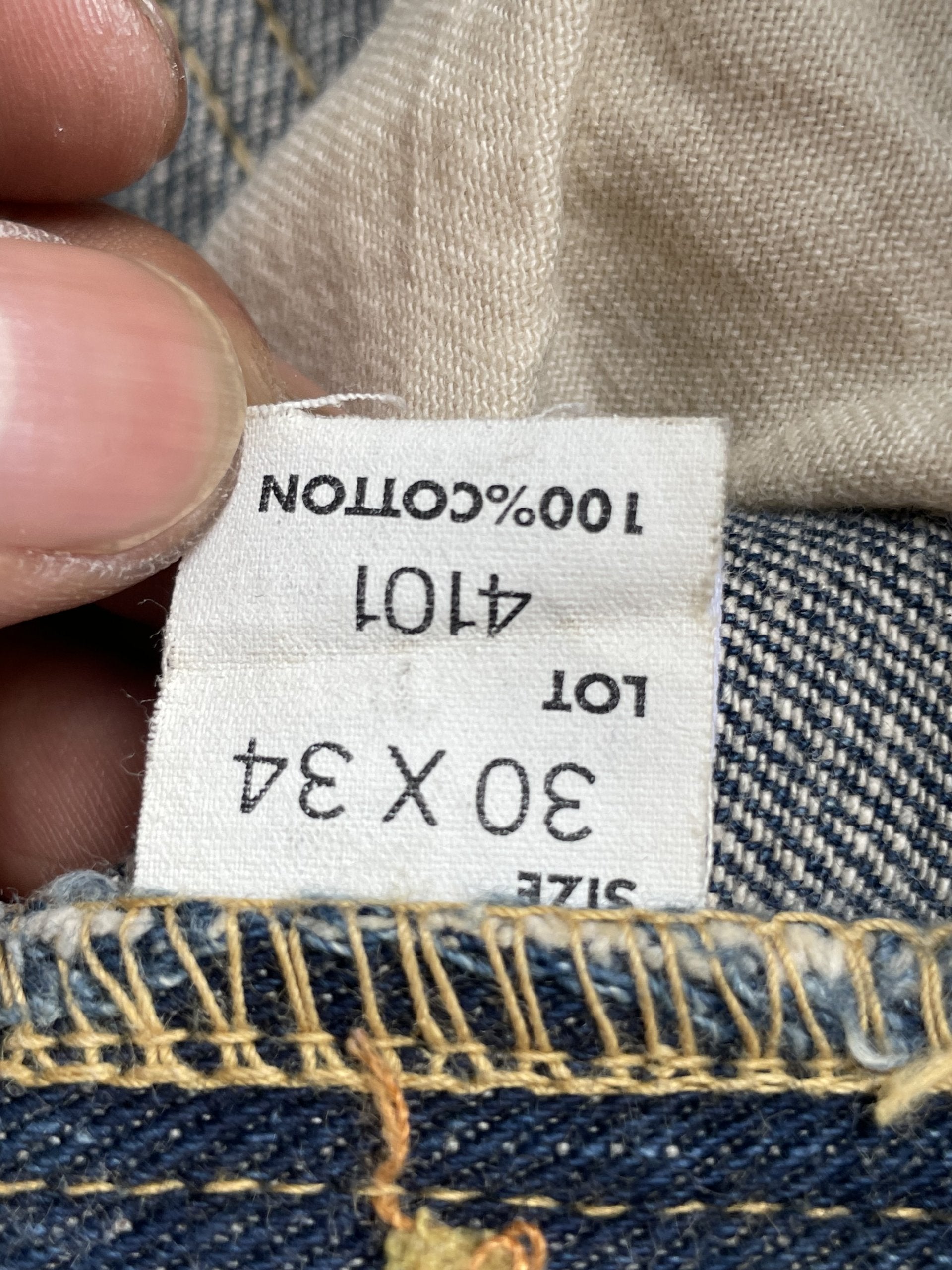 Vintage Lee Riders 101 Selvedge Rework Denim