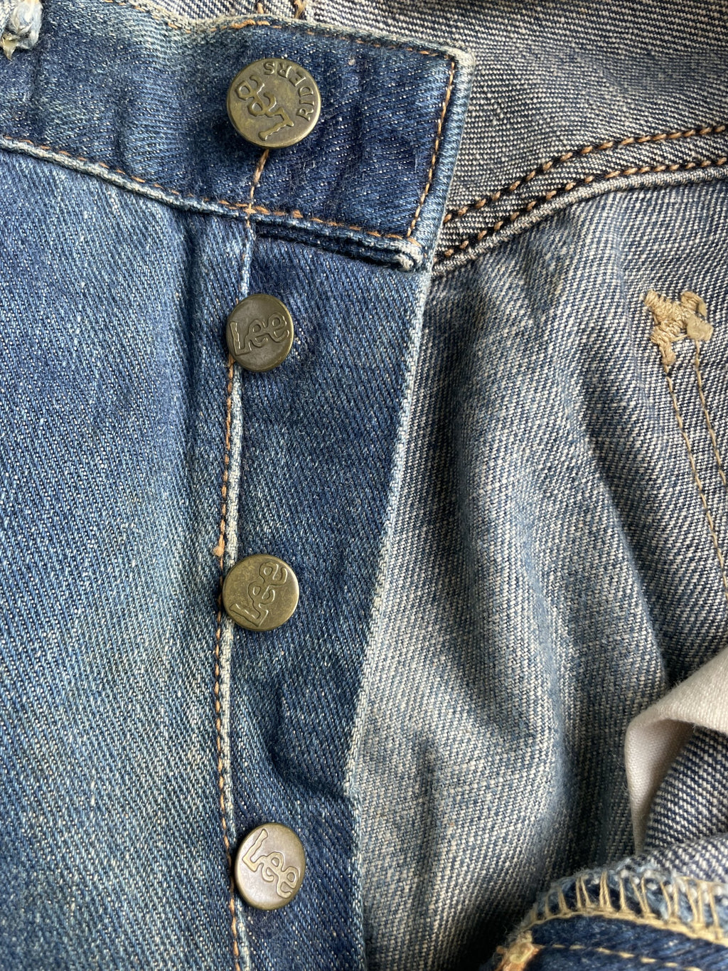 Vintage Lee Riders 101 Selvedge Rework Denim