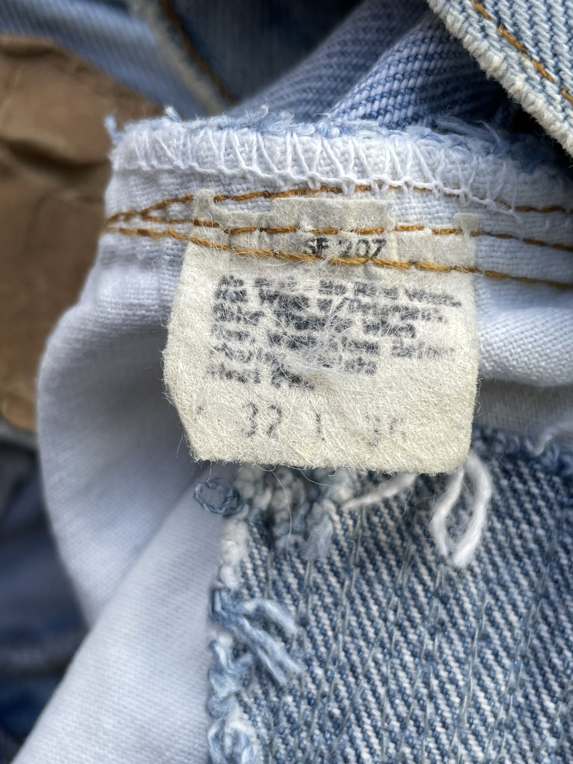 Vintage 1980 Levi’s 501 e Redline Selvedge Denim