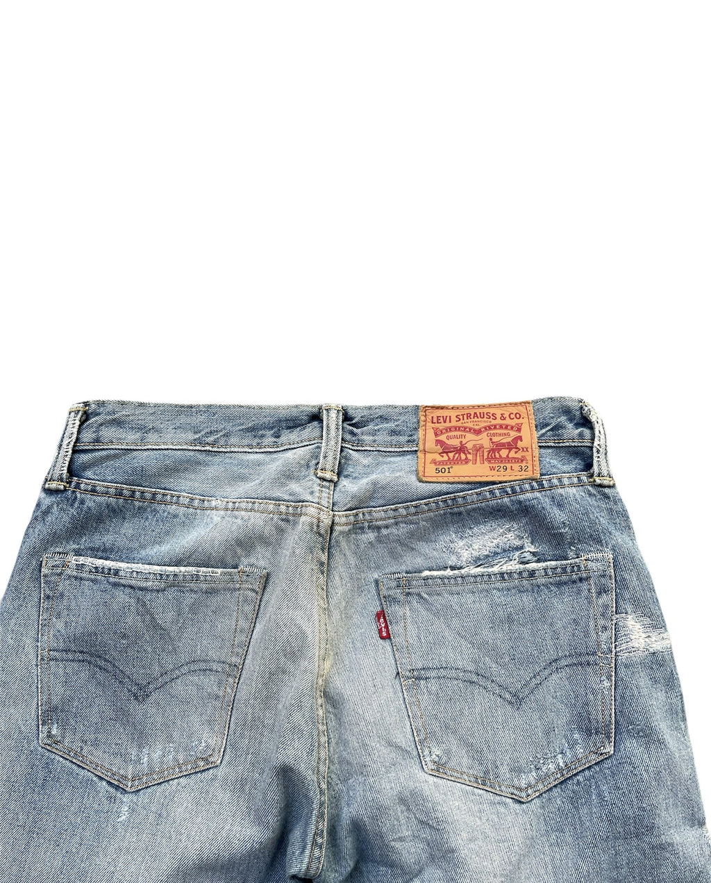 Levis 501 e Mexico Aging Distressed Rework