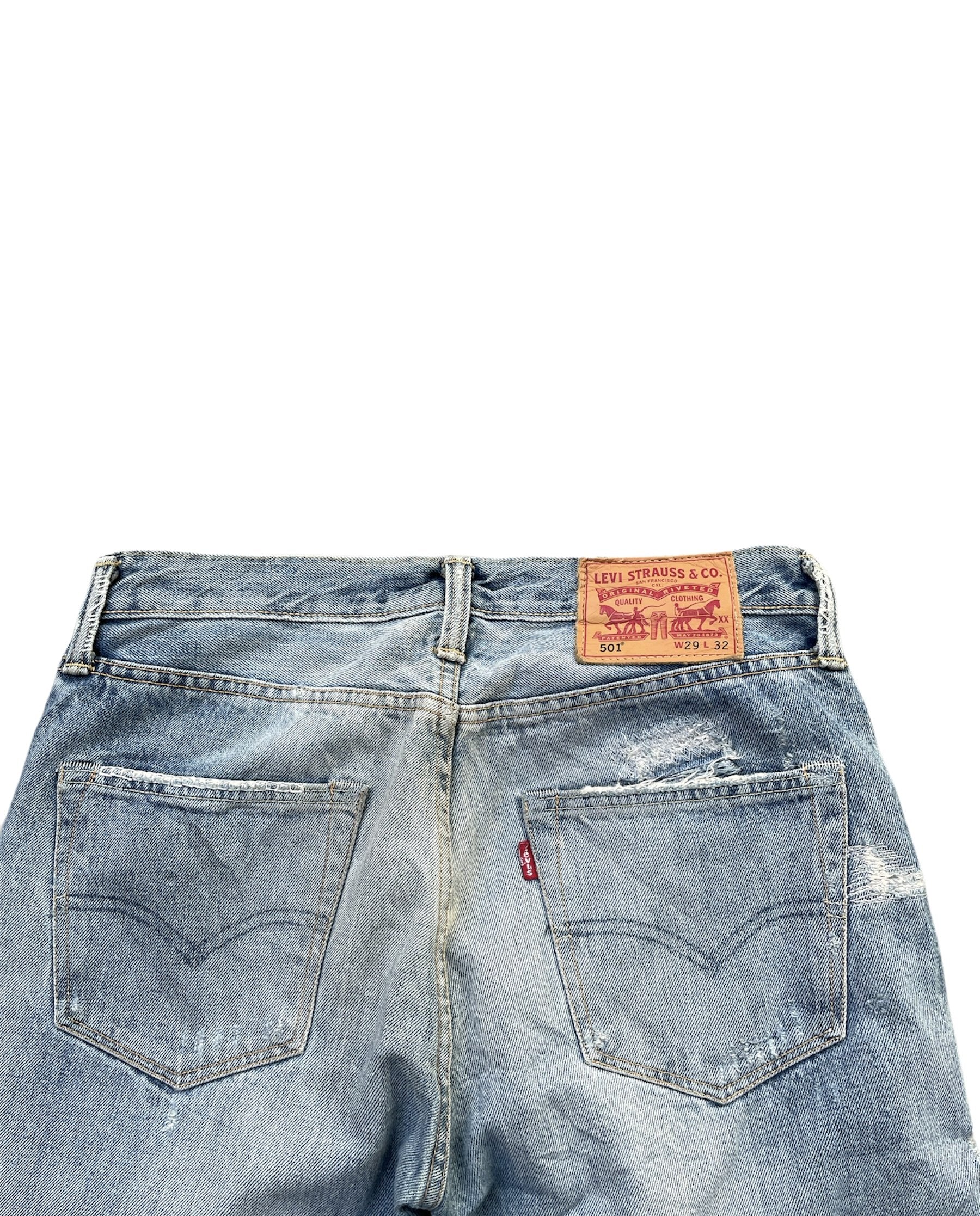 Levis 501 e Mexico Aging Distressed Rework