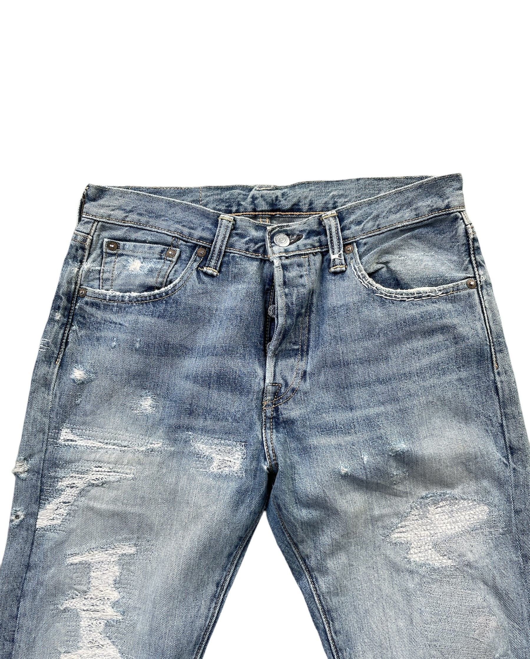 Levis 501 e Mexico Aging Distressed Rework