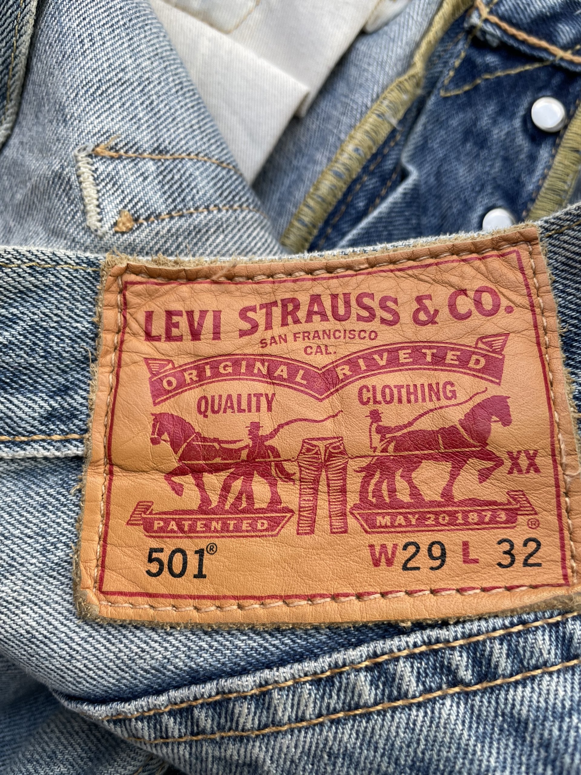 Levis 501 e Mexico Aging Distressed Rework
