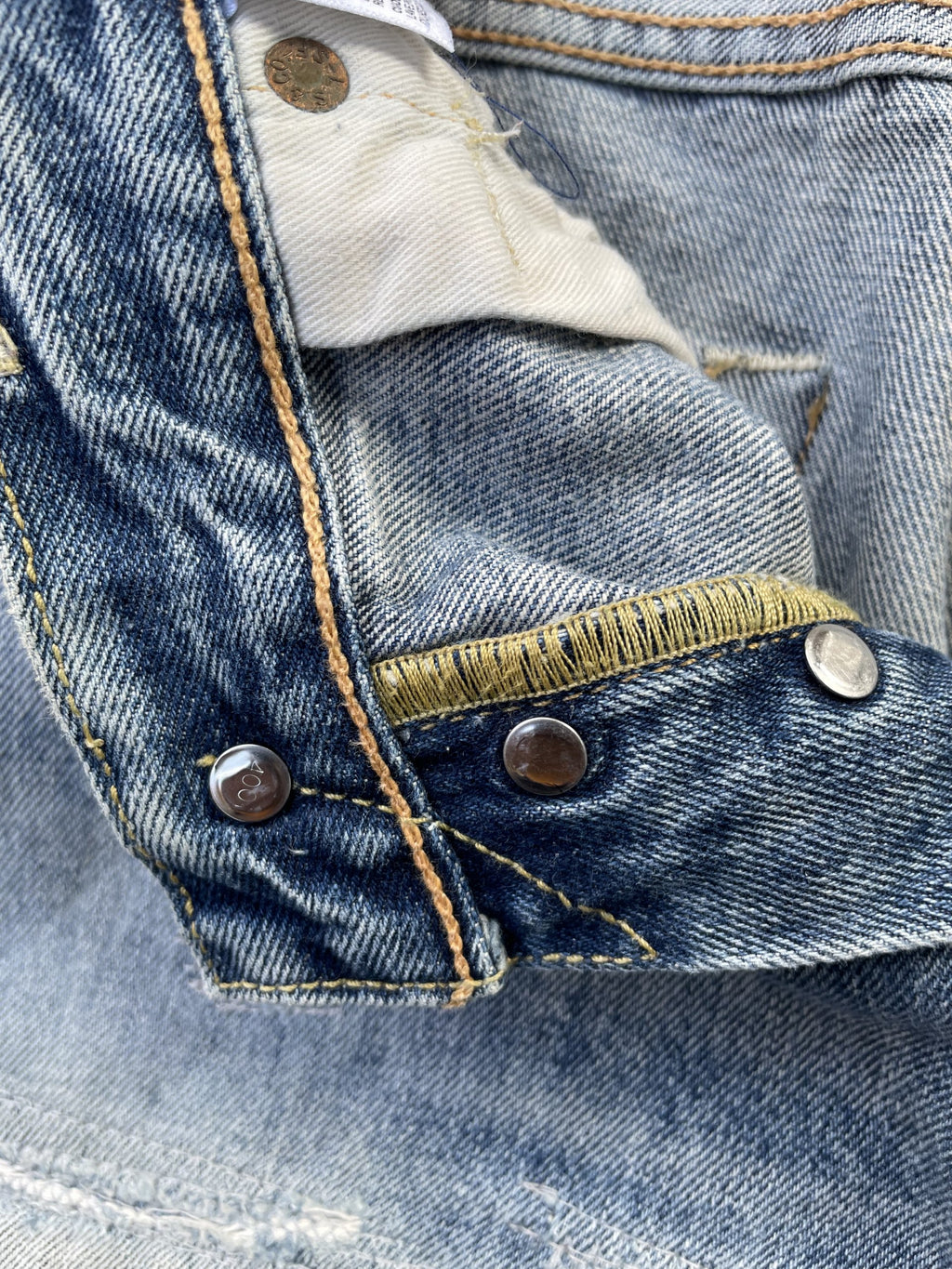 Levis 501 e Mexico Aging Distressed Rework