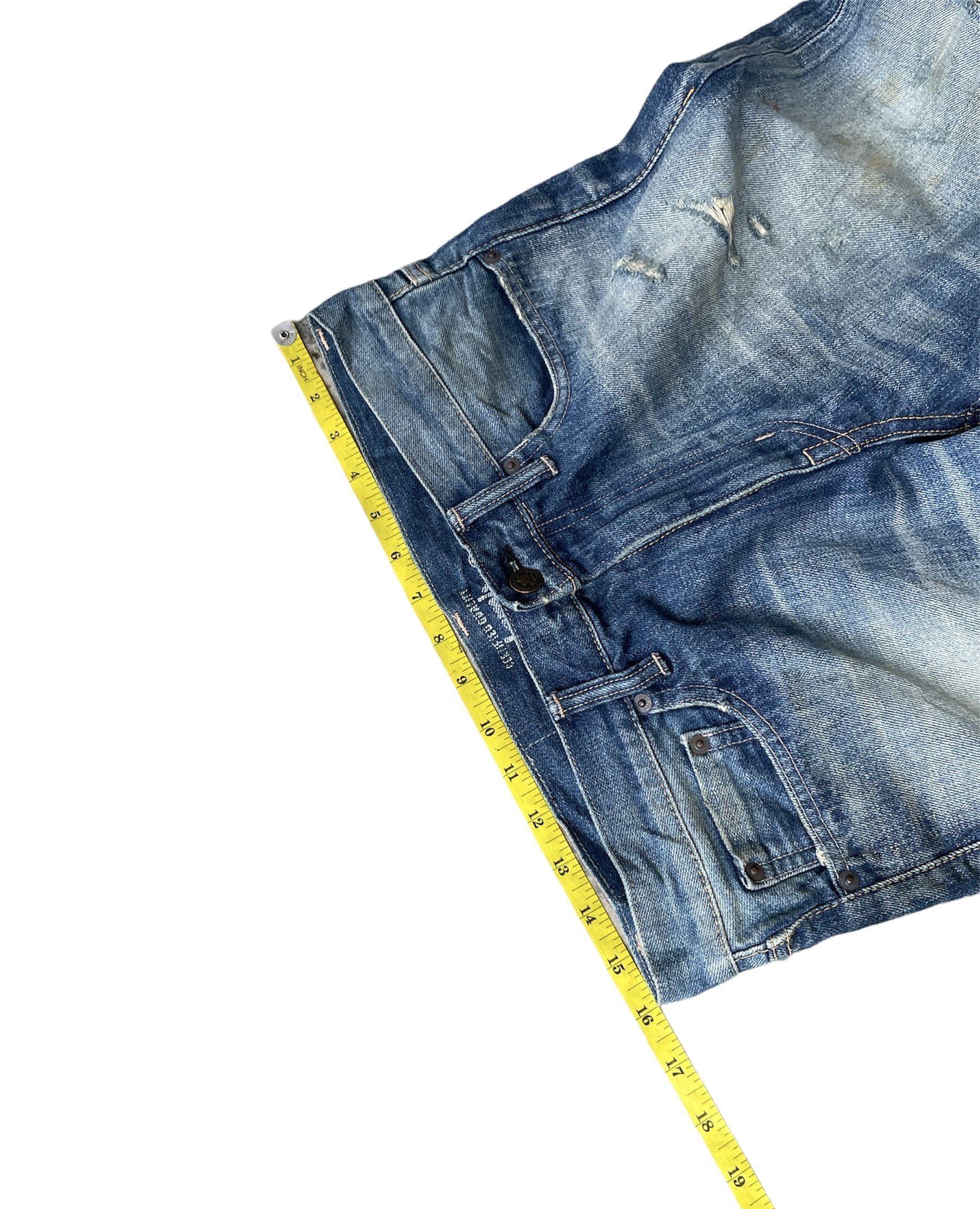 Glamb Japan Selvedge Aging Distressed Rework Denim