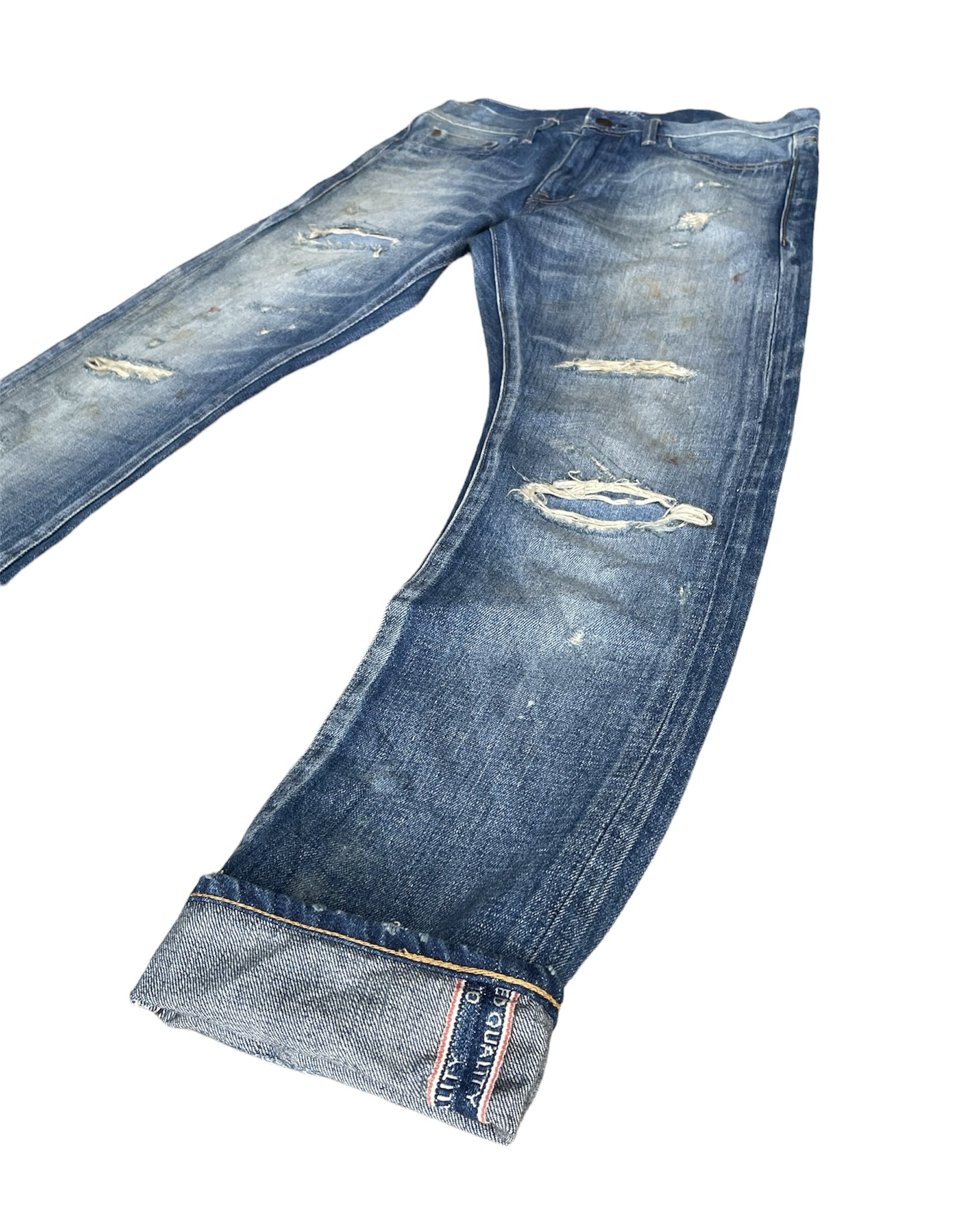 Glamb Japan Selvedge Aging Distressed Rework Denim