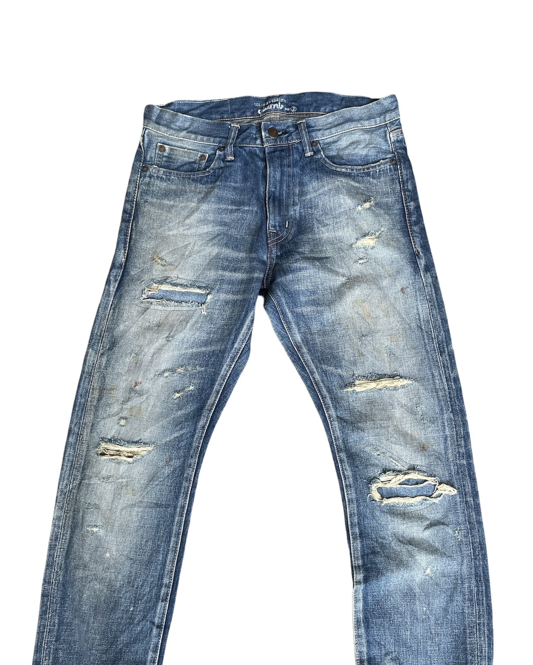 Glamb Japan Selvedge Aging Distressed Rework Denim