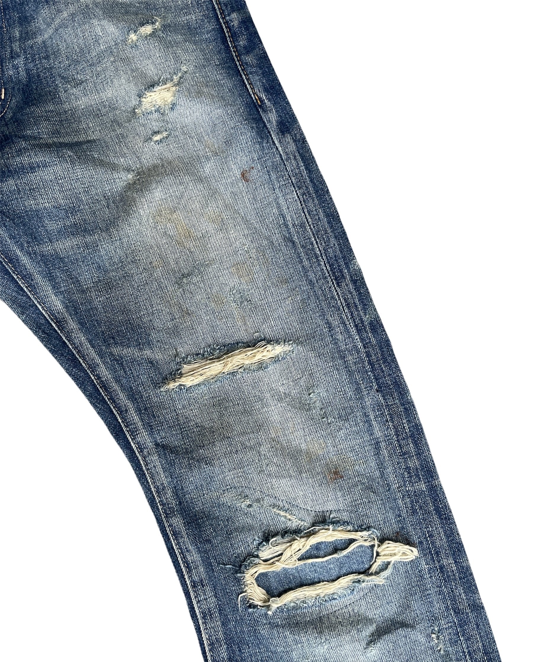 Glamb Japan Selvedge Aging Distressed Rework Denim