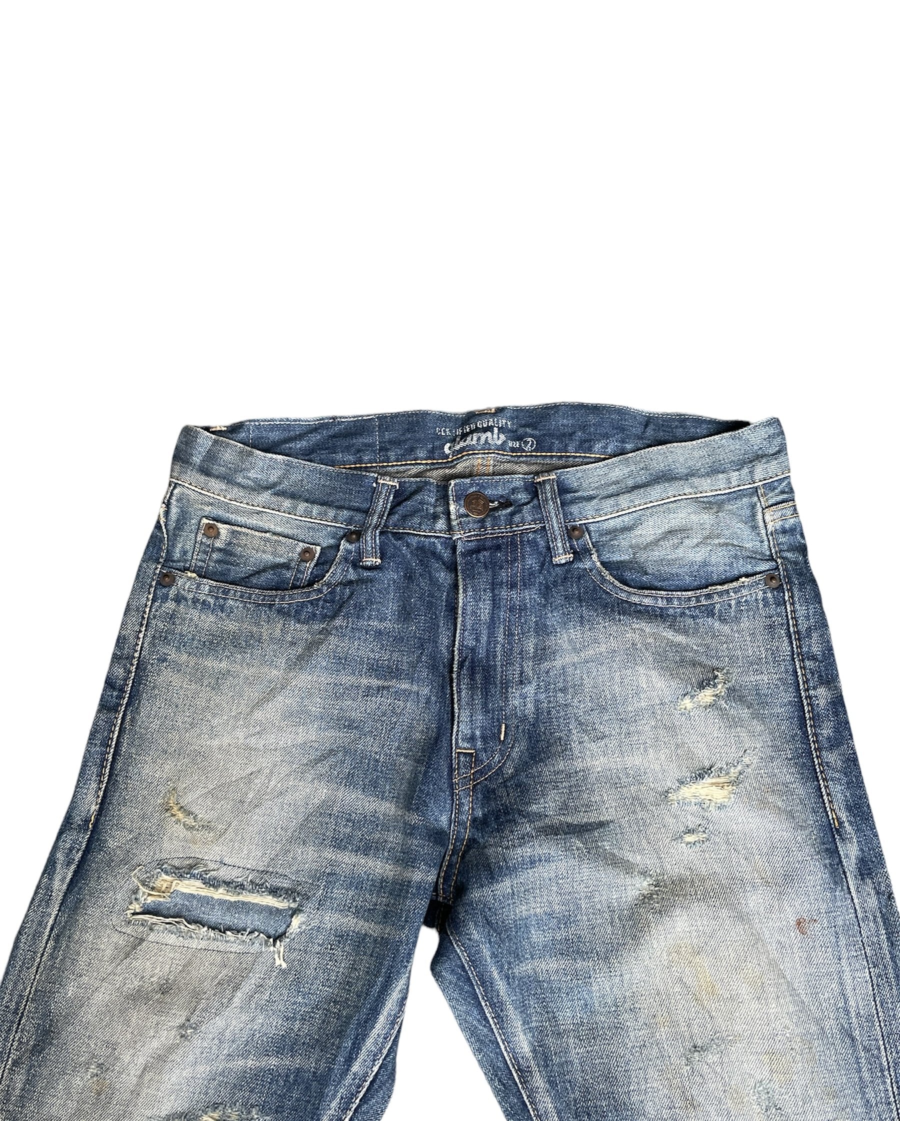 Glamb Japan Selvedge Aging Distressed Rework Denim
