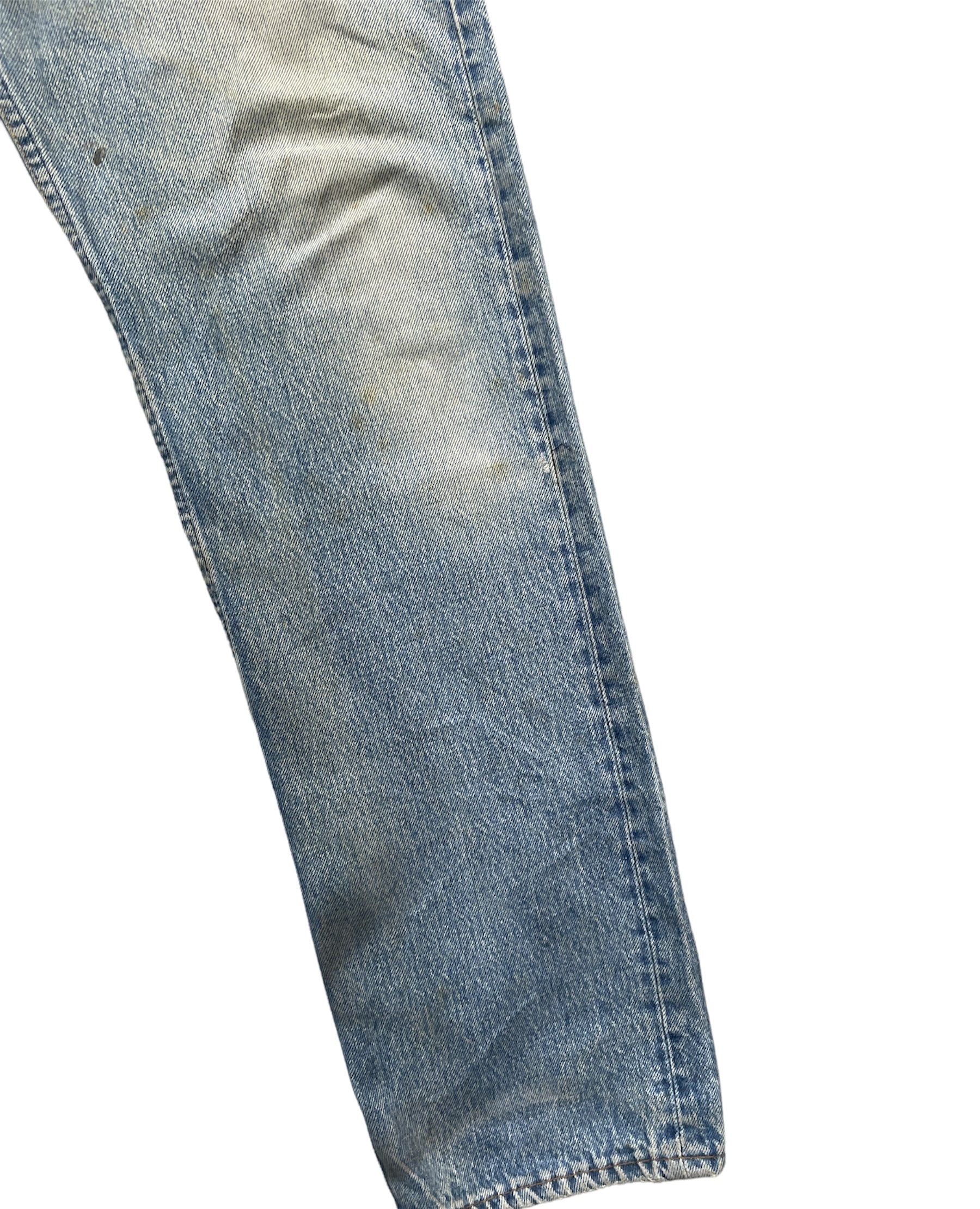 Vintage 80’s Levis 501 e Usa Aging Distressed Rework