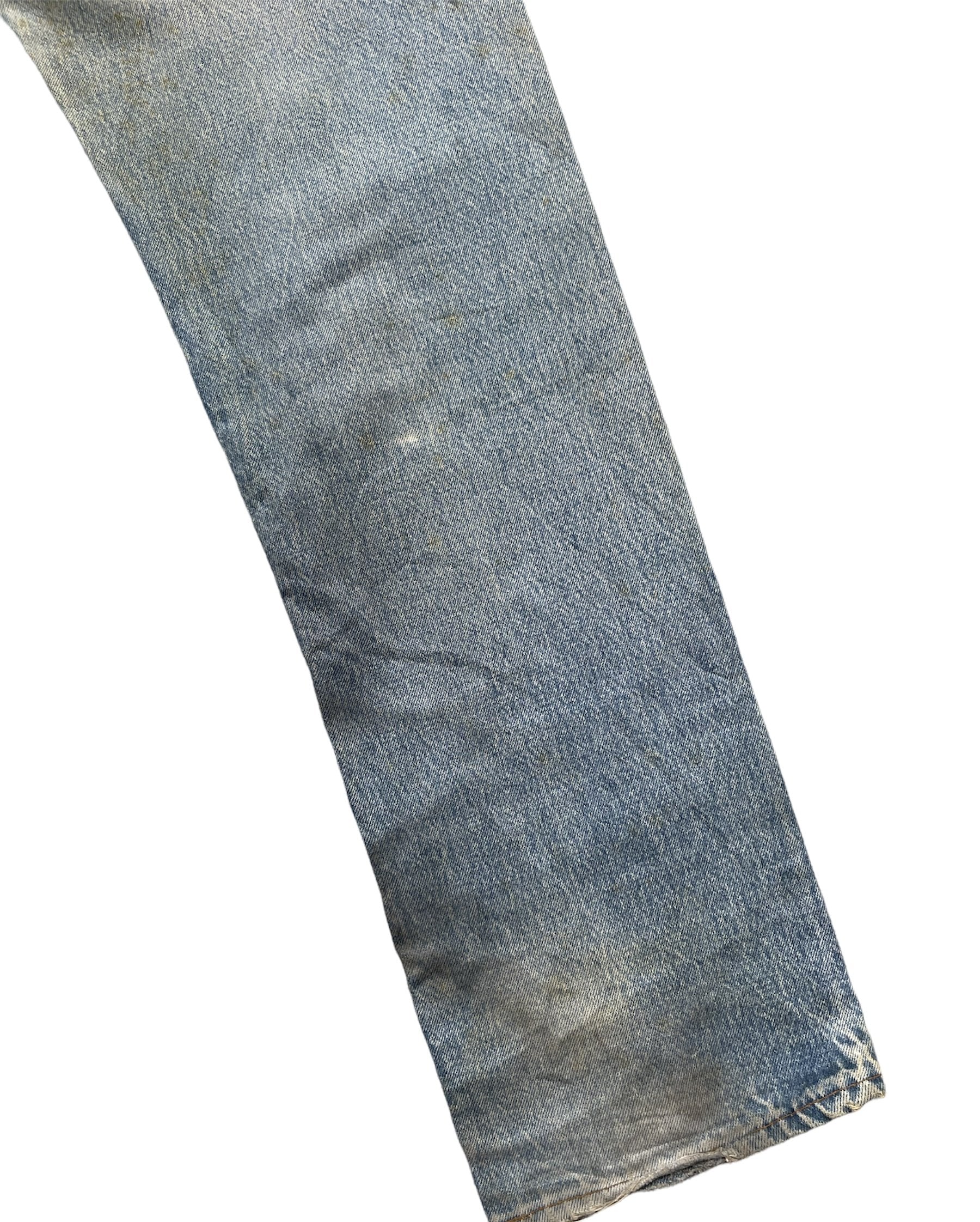 Vintage 80’s Levis 501 e Usa Aging Distressed Rework
