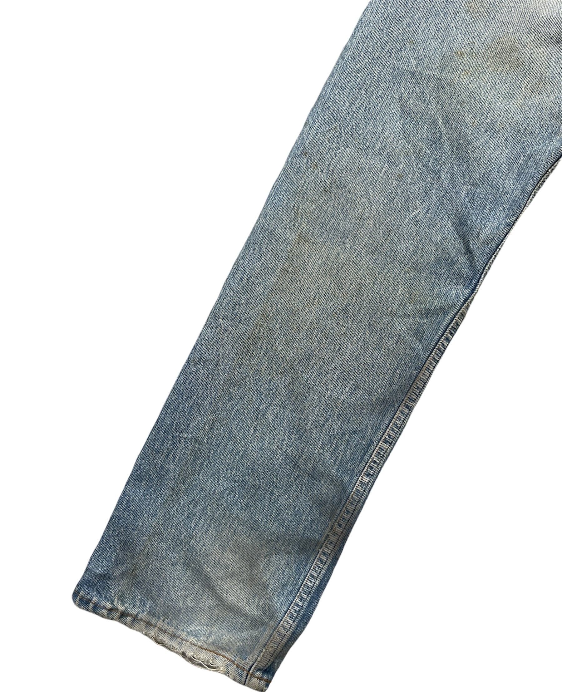 Vintage 80’s Levis 501 e Usa Aging Distressed Rework