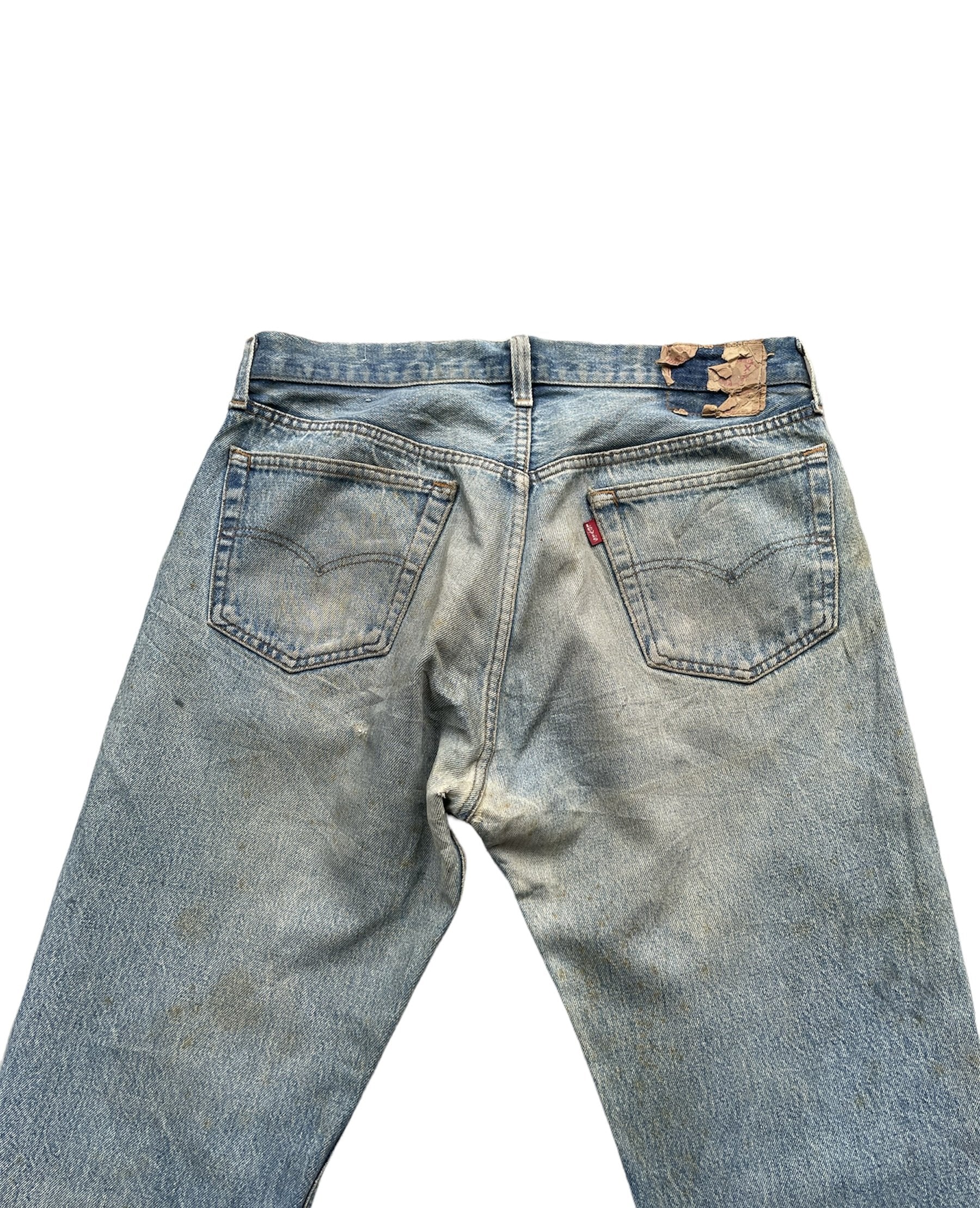 Vintage 80’s Levis 501 e Usa Aging Distressed Rework