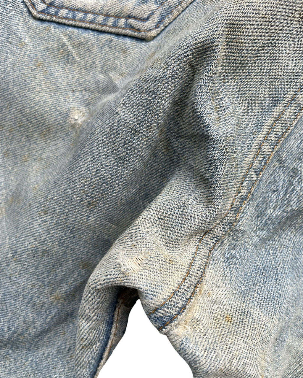Vintage 80’s Levis 501 e Usa Aging Distressed Rework