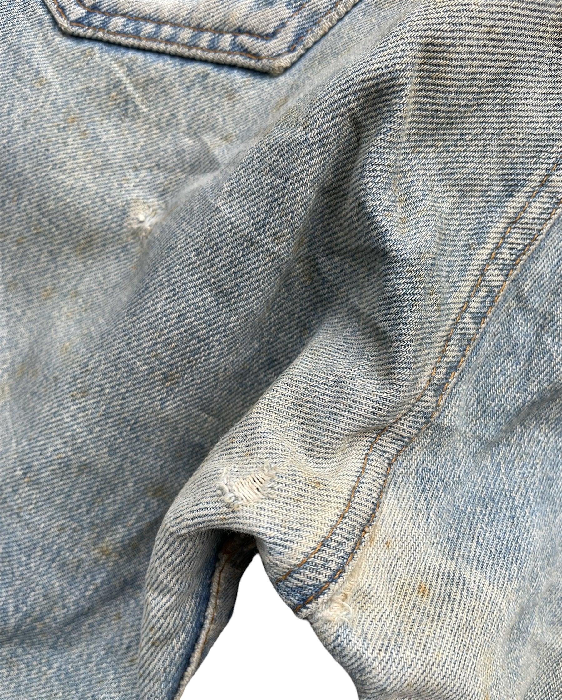Vintage 80’s Levis 501 e Usa Aging Distressed Rework