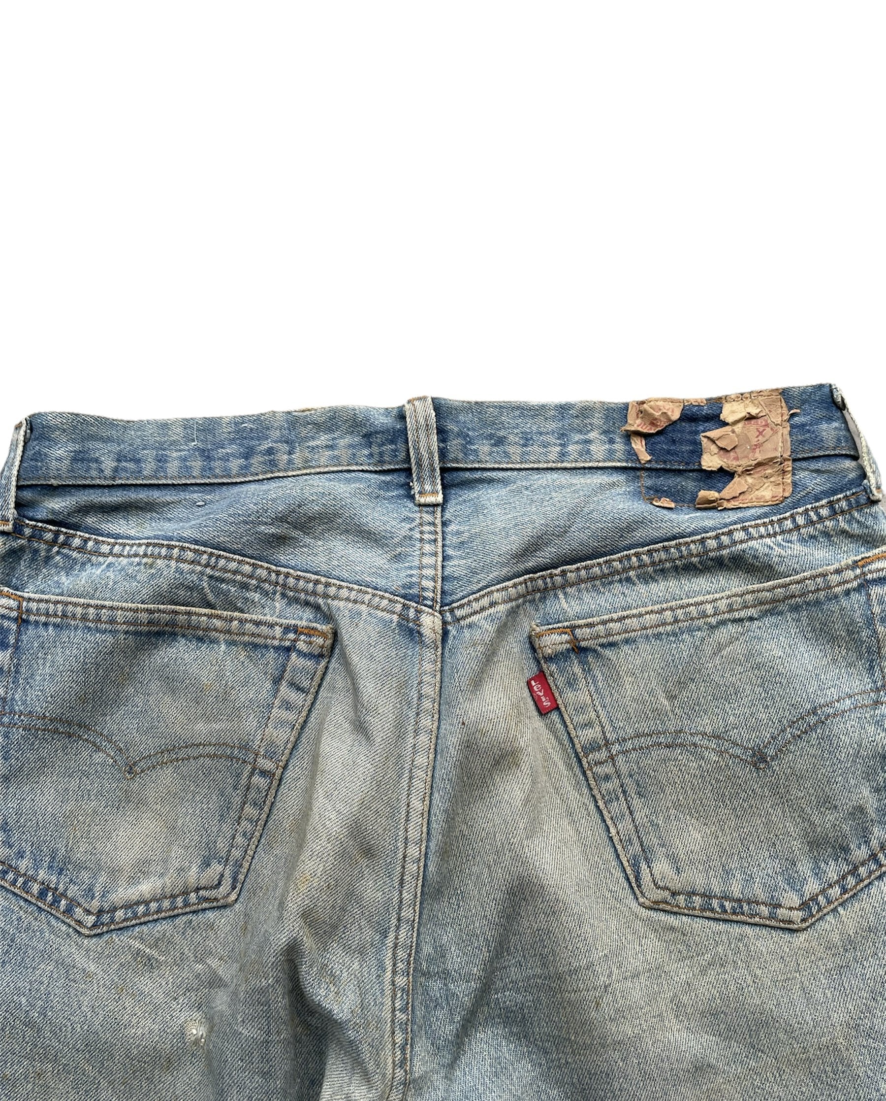 Vintage 80’s Levis 501 e Usa Aging Distressed Rework