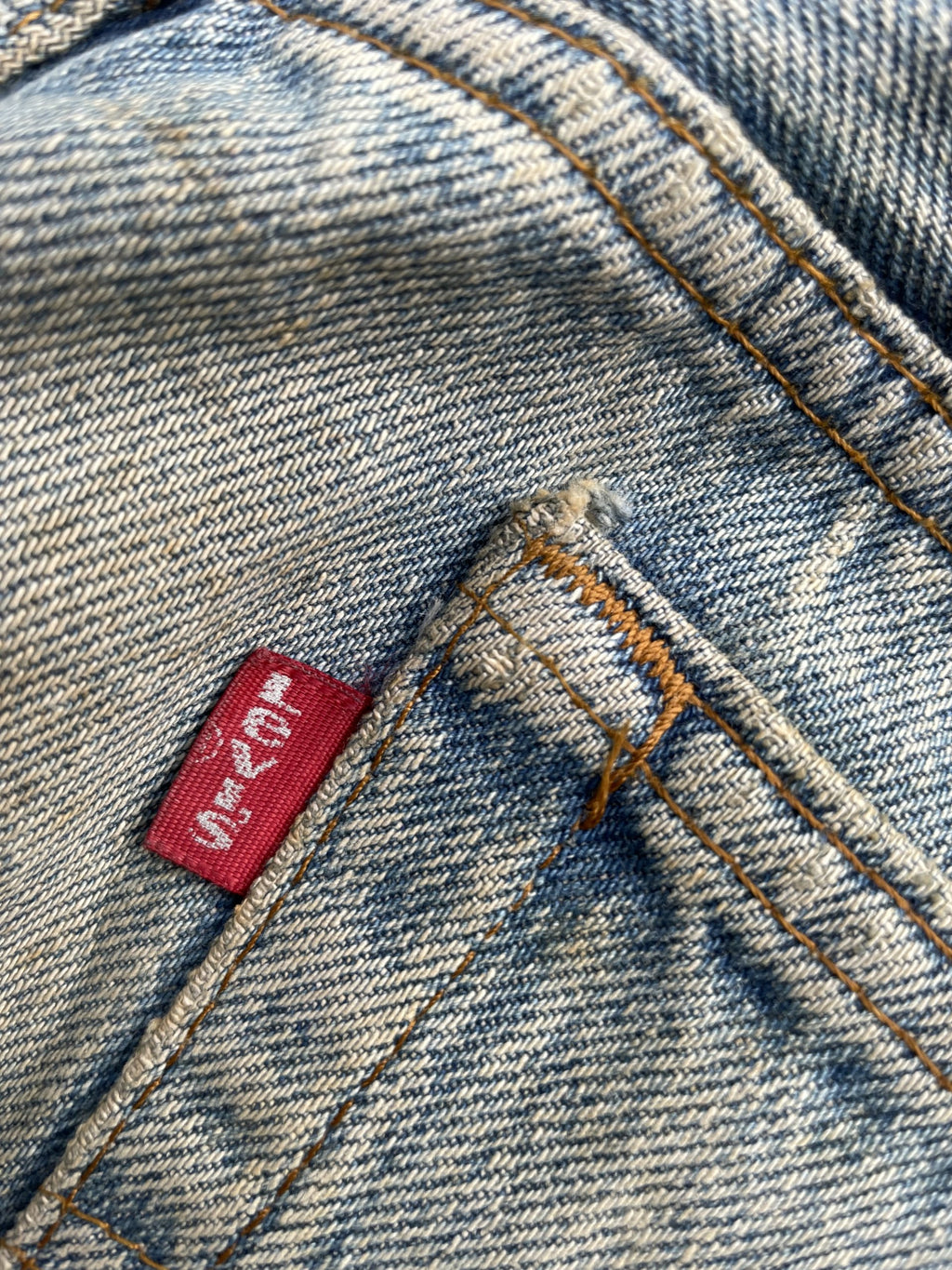 Vintage 80’s Levis 501 e Usa Aging Distressed Rework