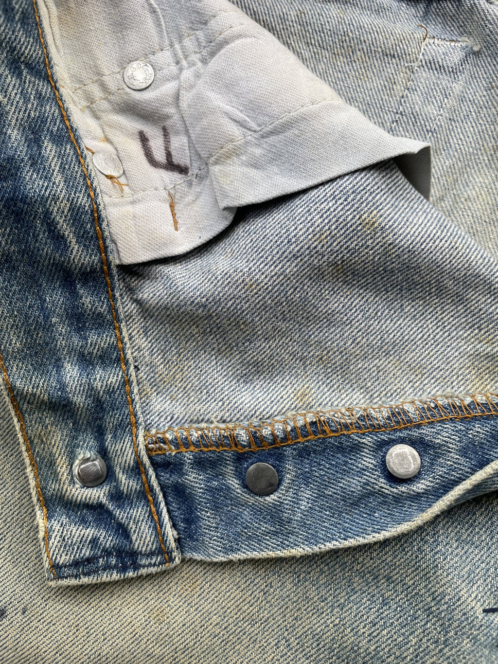 Vintage 80’s Levis 501 e Usa Aging Distressed Rework