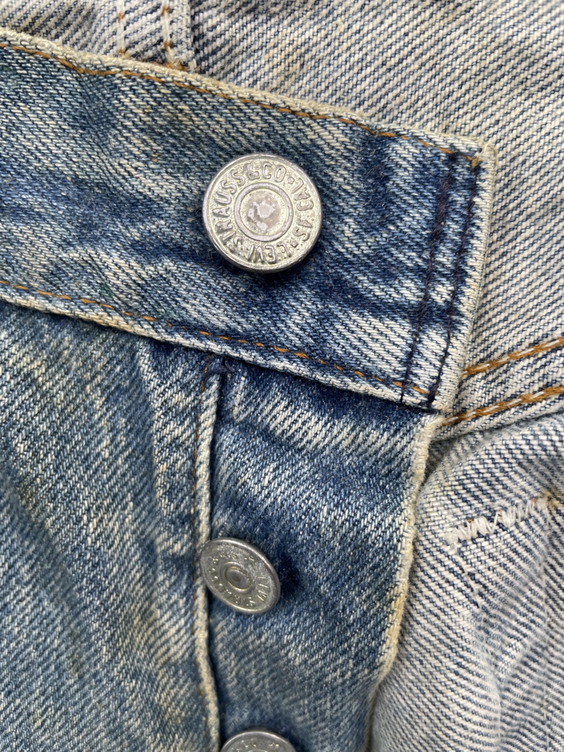 Vintage 80’s Levis 501 e Usa Aging Distressed Rework