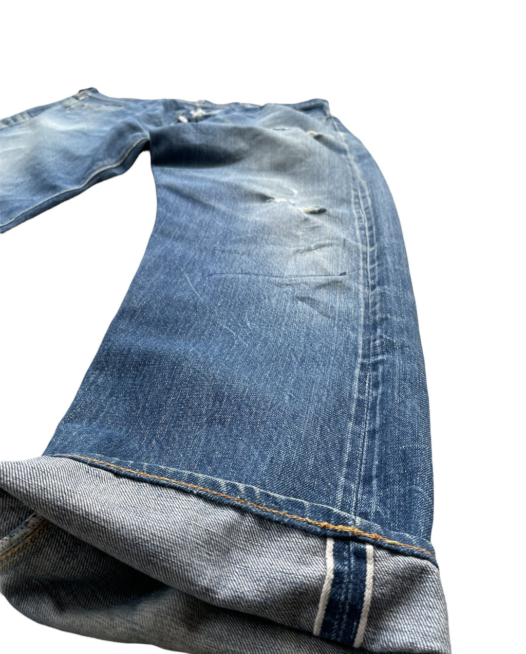 Vintage 1970-73 Levis 501 E Redline Aging Distressed