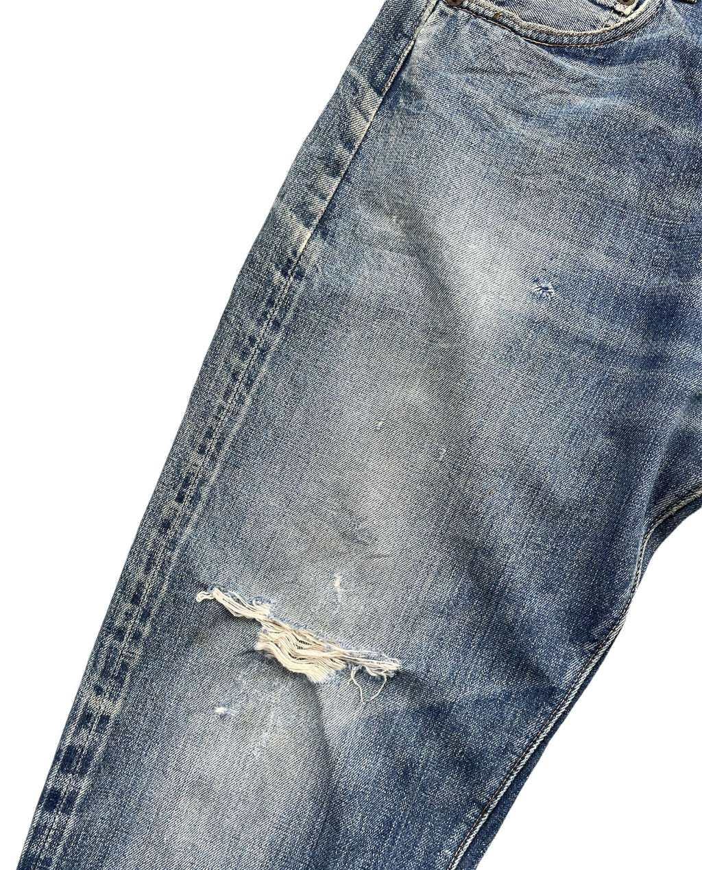 Vintage 1970-73 Levis 501 E Redline Aging Distressed