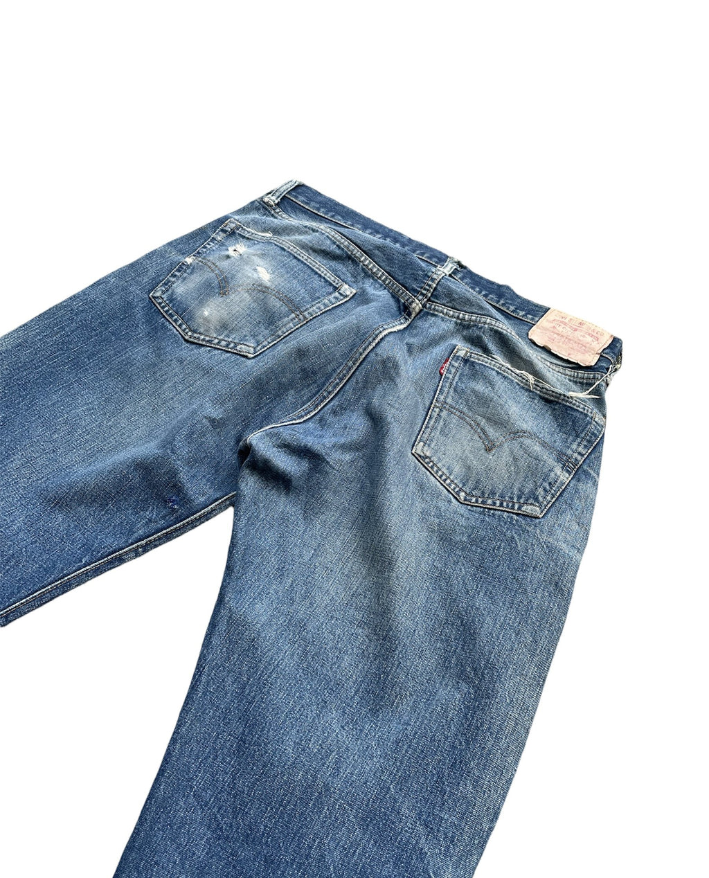Vintage 1970-73 Levis 501 E Redline Aging Distressed