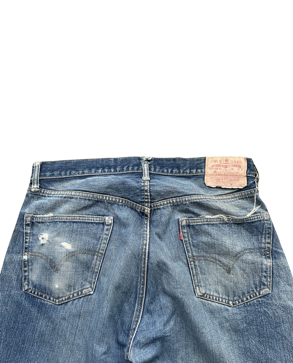 Vintage 1970-73 Levis 501 E Redline Aging Distressed